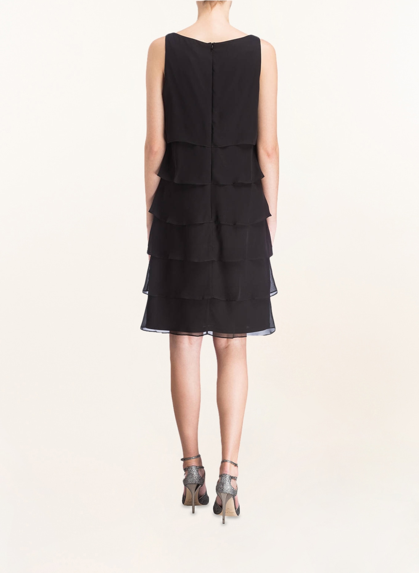 Vera Mont Dress with frills, Color: BLACK (Image 3)