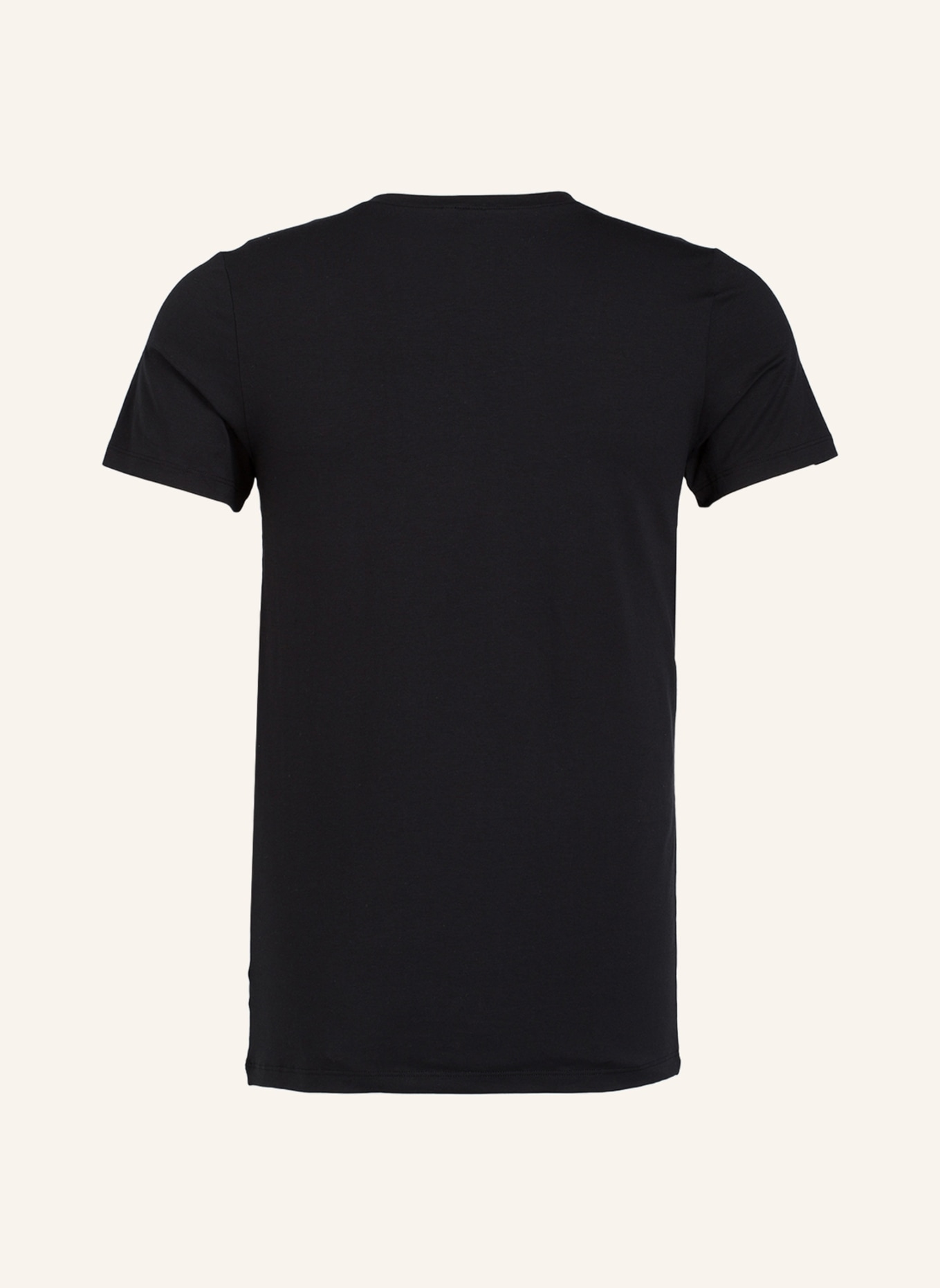 HANRO V-Shirt COTTON SUPERIOR, Farbe: SCHWARZ (Bild 2)