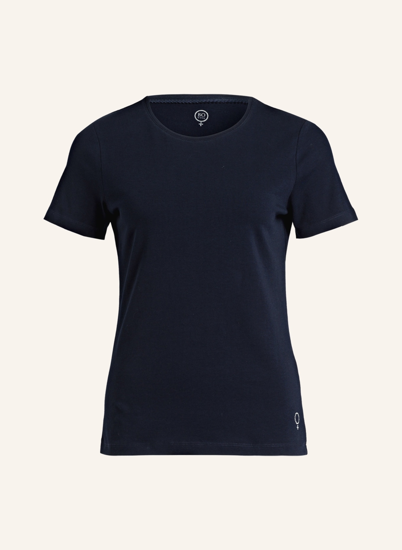BOVIVA T-Shirt mit Schmucksteinen, Farbe: DUNKELBLAU (Bild 1)