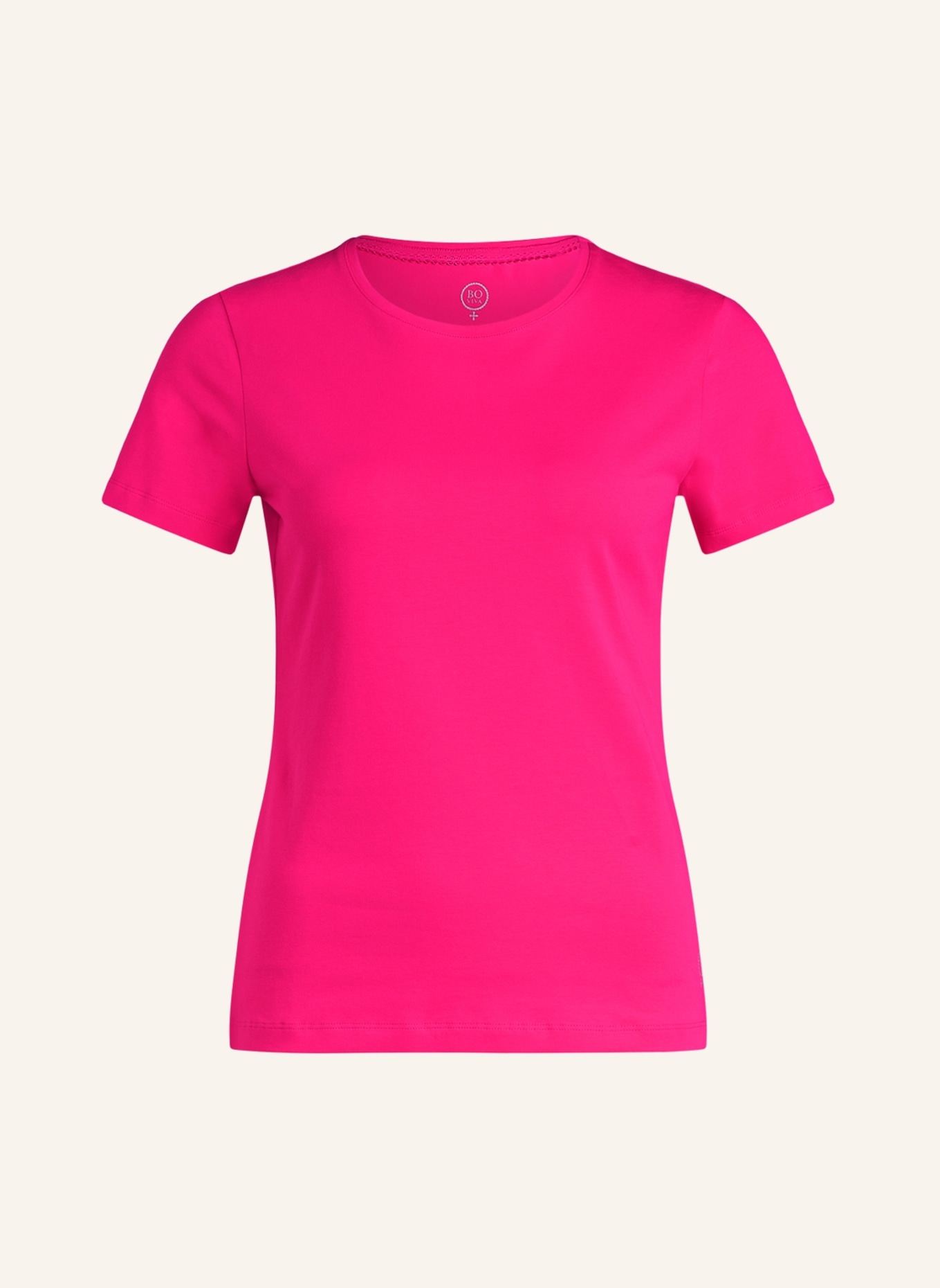 BOVIVA T-Shirt mit Schmucksteinen, Farbe: PINK (Bild 1)