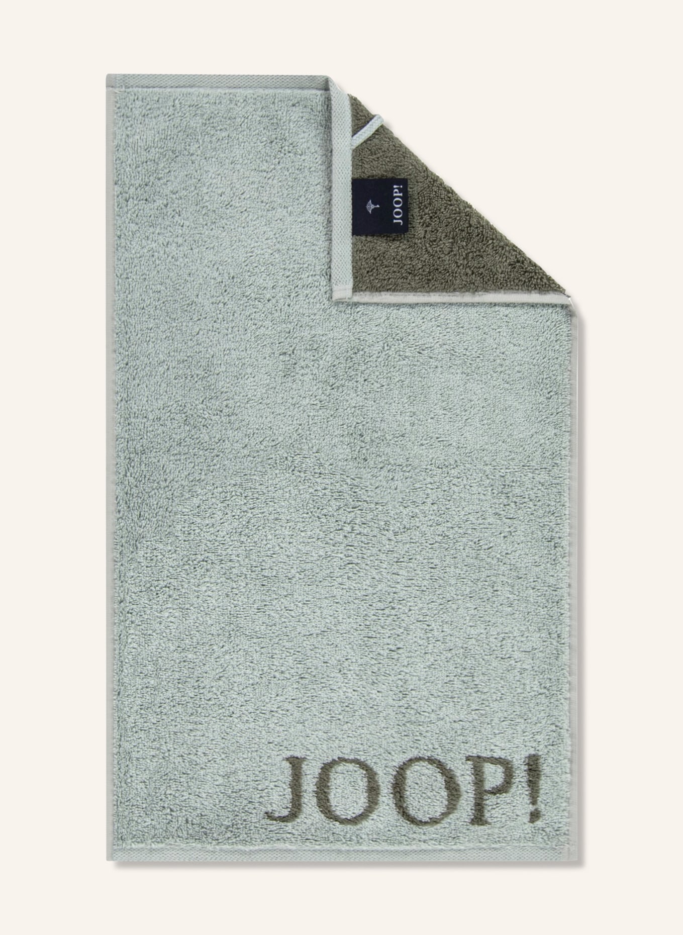 JOOP! Guest towel CLASSIC DOUBLEFACE , Color: DARK GREEN/ LIGHT GREEN (Image 1)