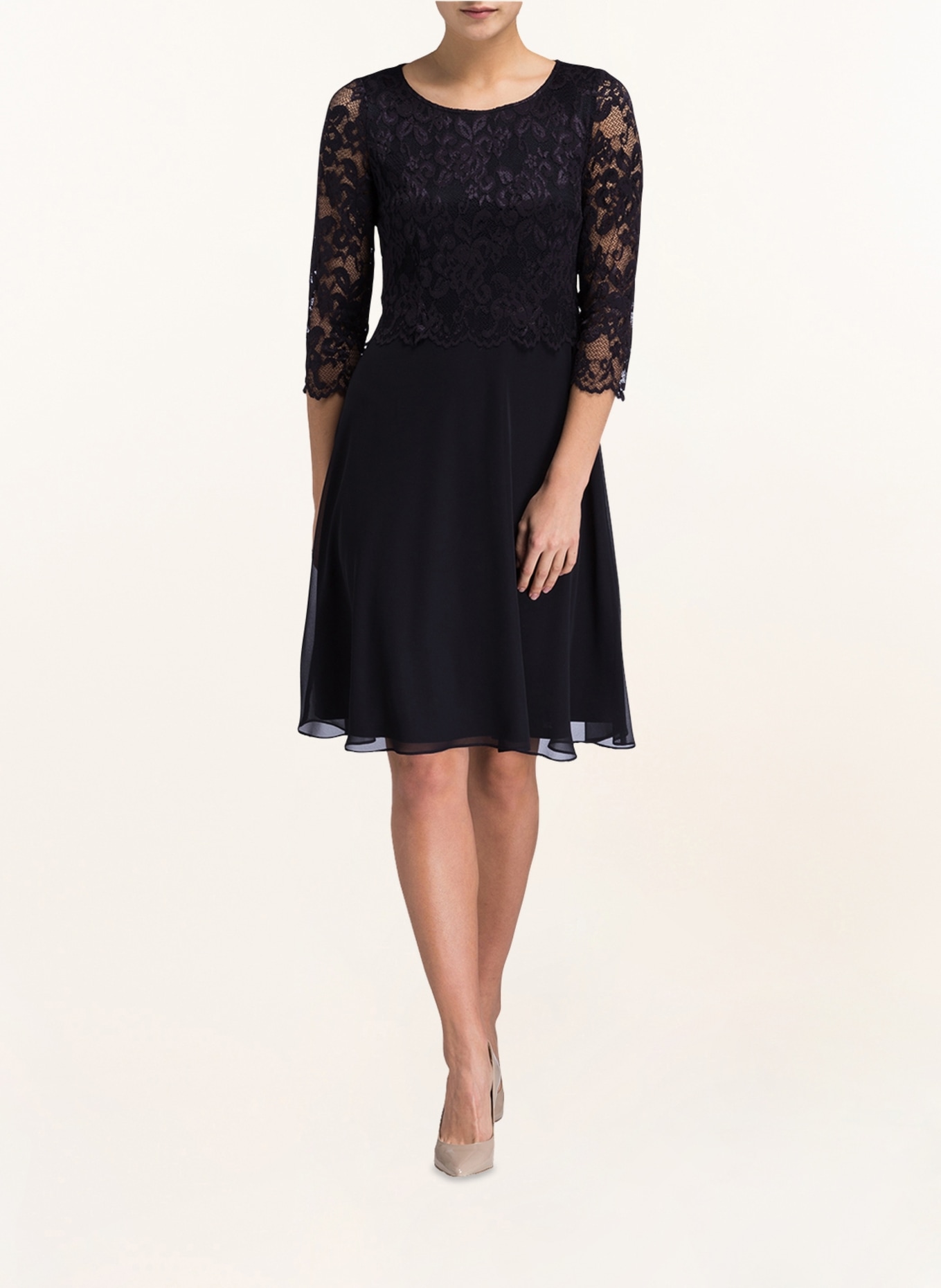 Vera Mont Cocktail dress with 3/4 sleeves, Color: DARK BLUE (Image 2)
