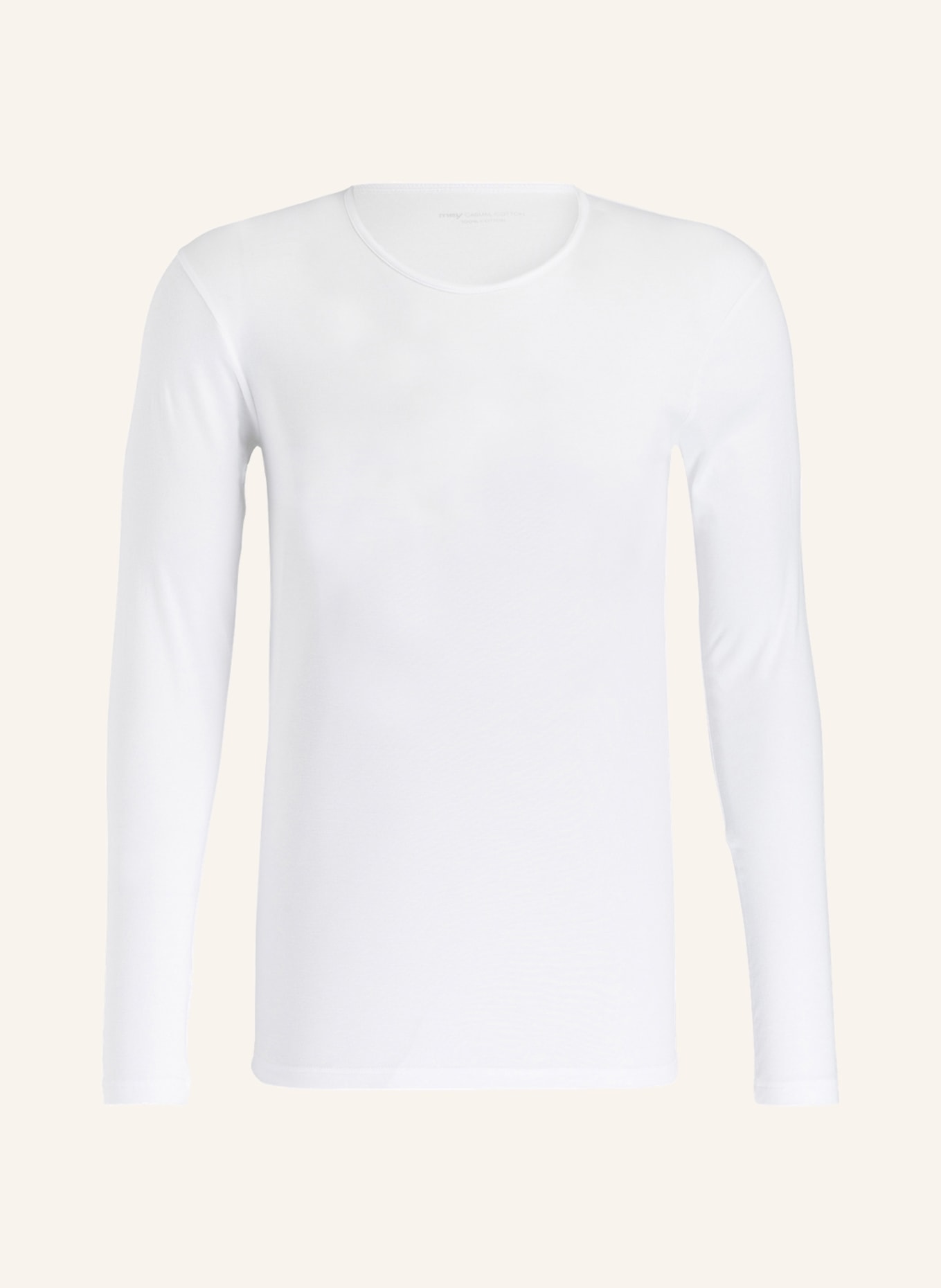mey Long sleeve shirt series CASUAL COTTON, Color: WHITE (Image 1)