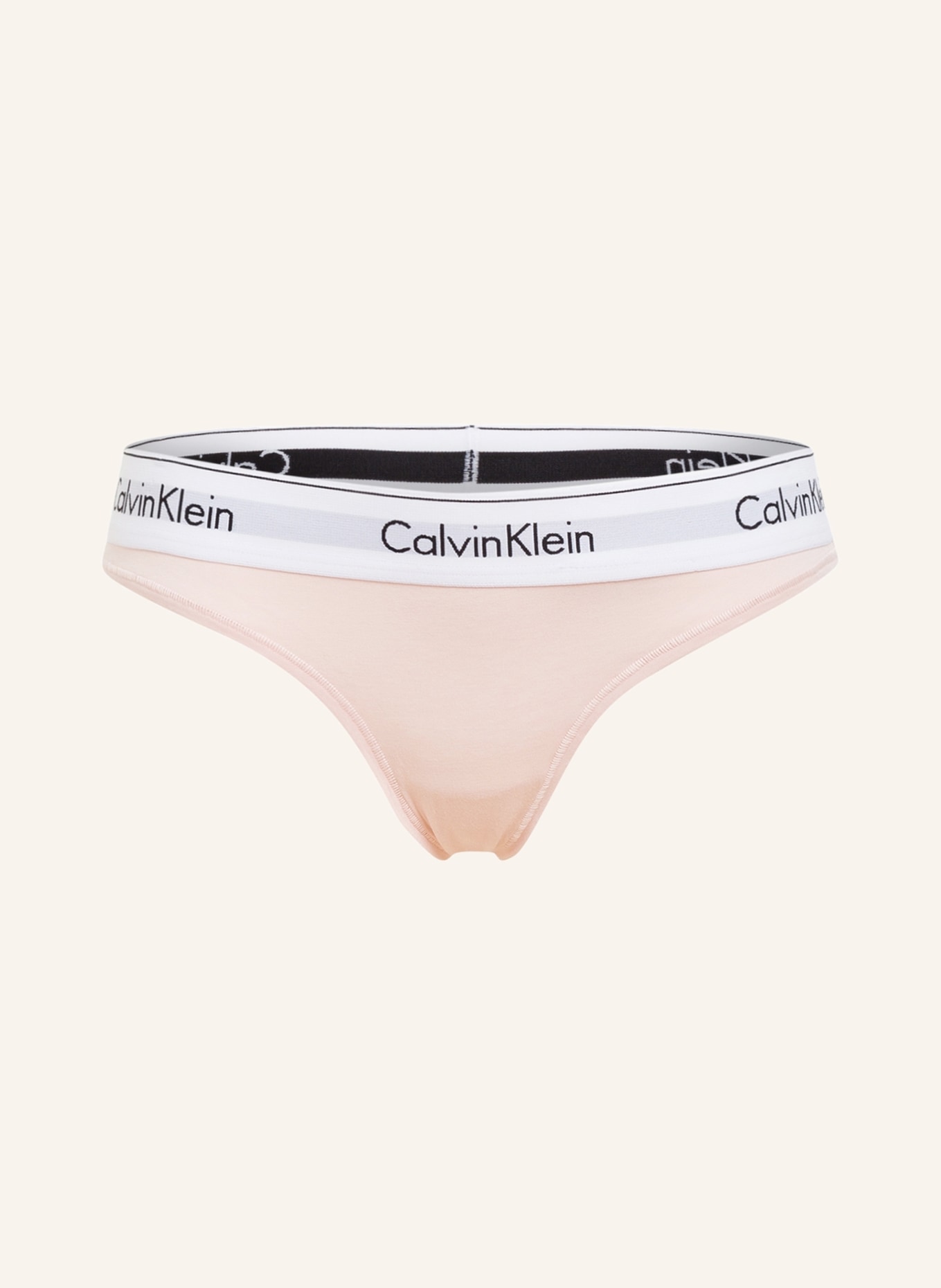 Calvin Klein Stringi MODERN COTTON, Kolor: RÓŻOWY/ BIAŁY (Obrazek 1)