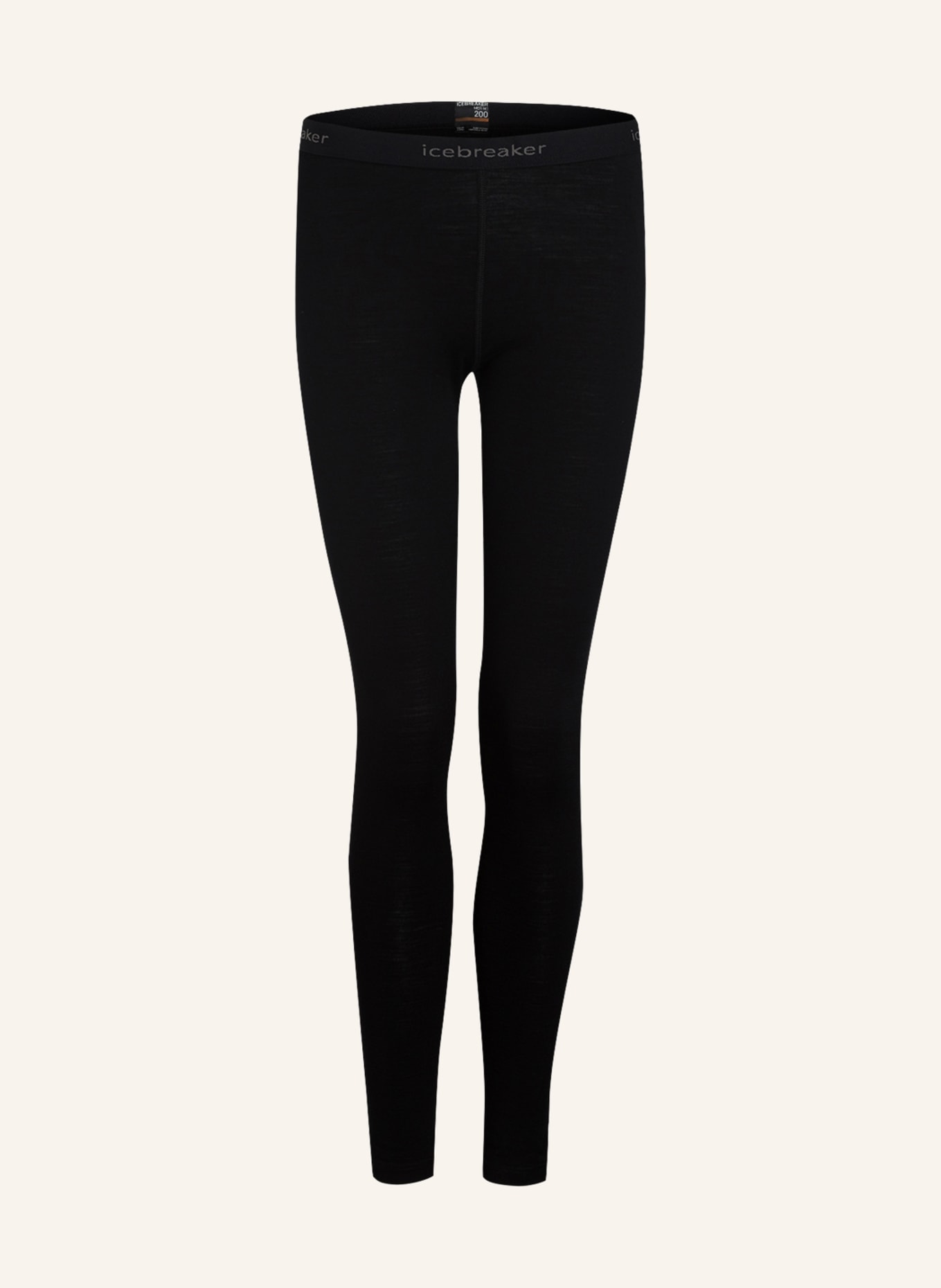 icebreaker Functional underwear trousers 200 OASIS in merino wool, Color: BLACK (Image 1)