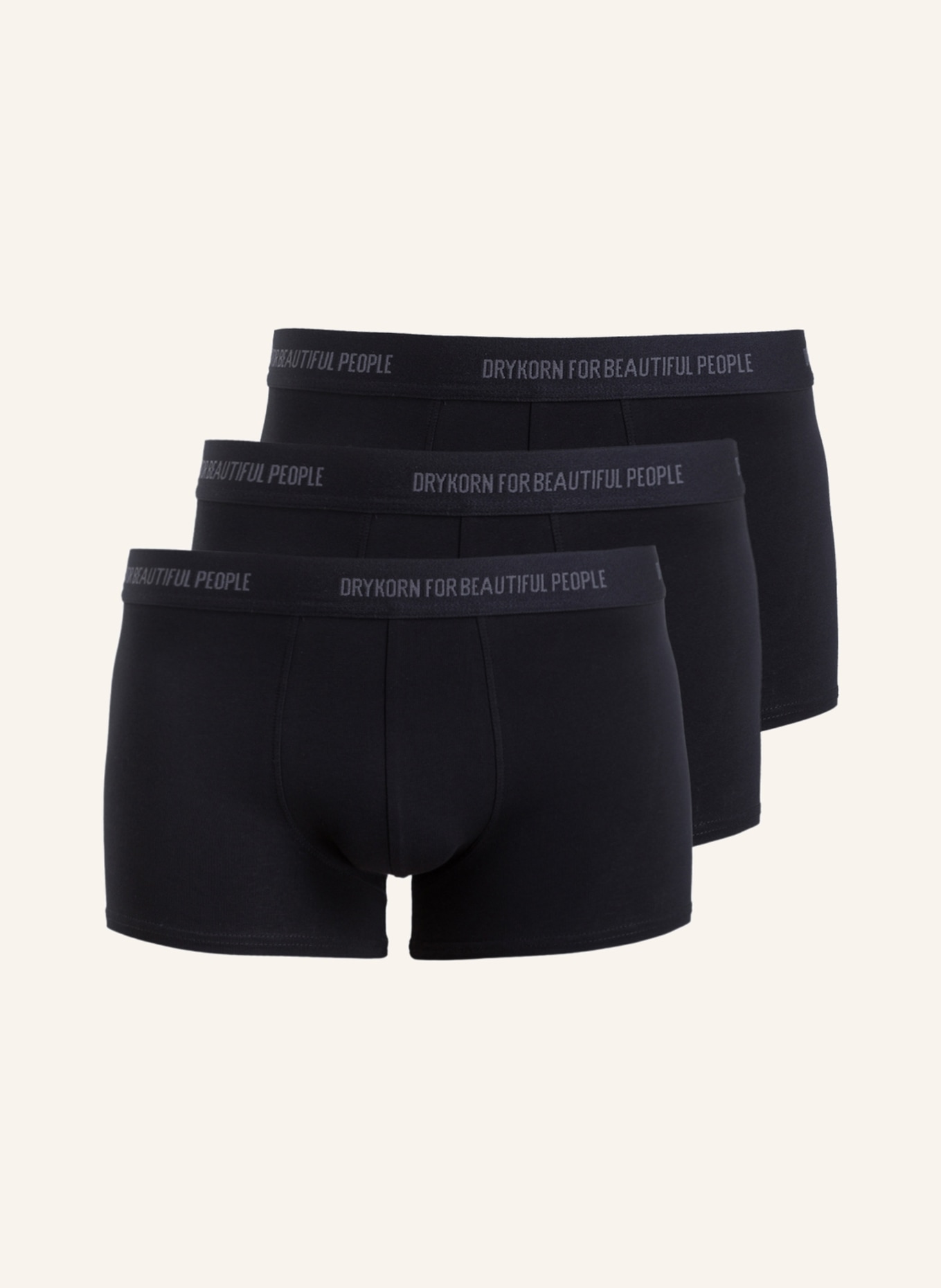 DRYKORN 3er-Pack Boxershorts CORBIN, Farbe: SCHWARZ (Bild 1)