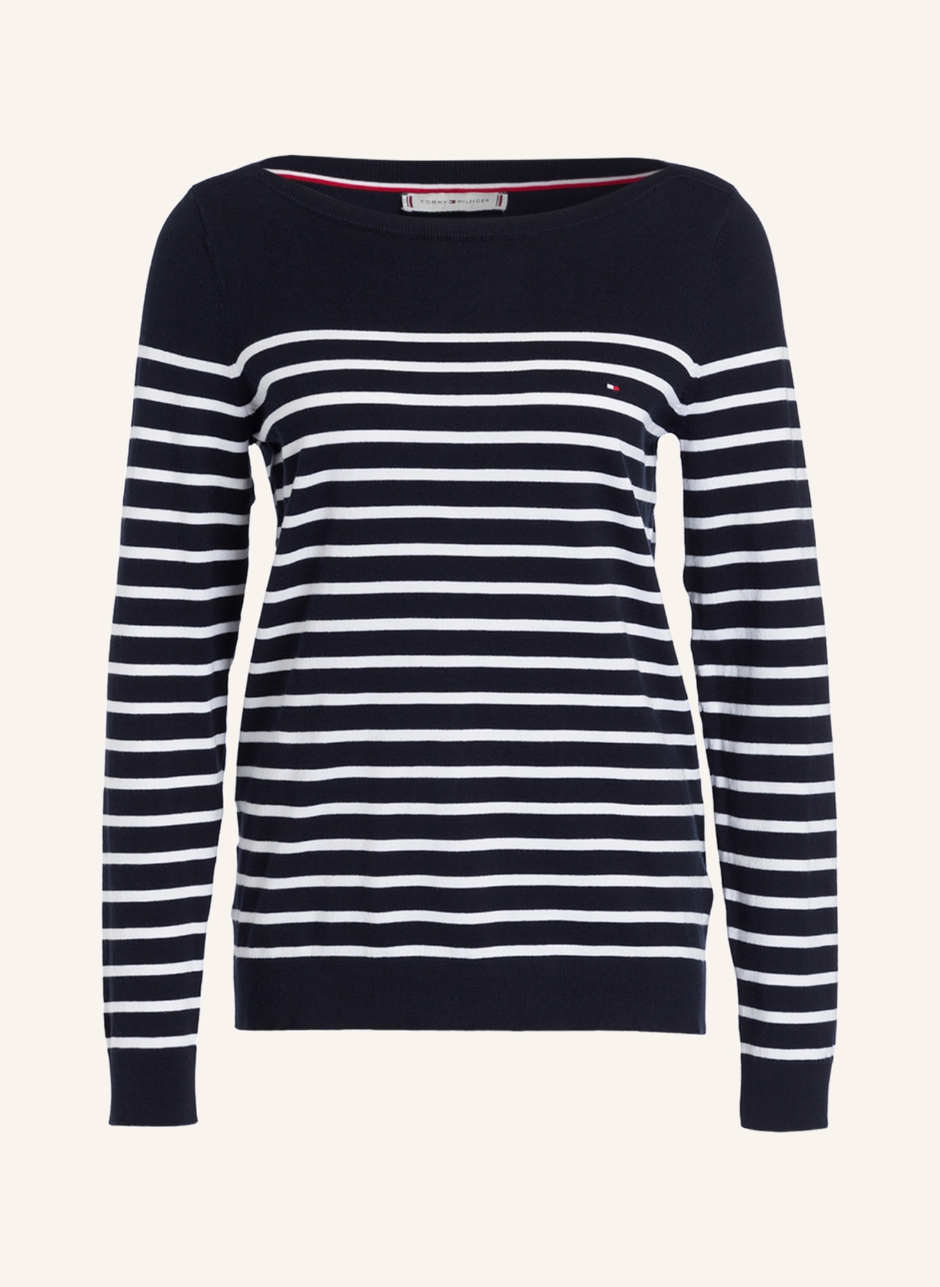 TOMMY HILFIGER Sweater NEW IVY, Color: DARK BLUE/ WHITE STRIPED (Image 1)
