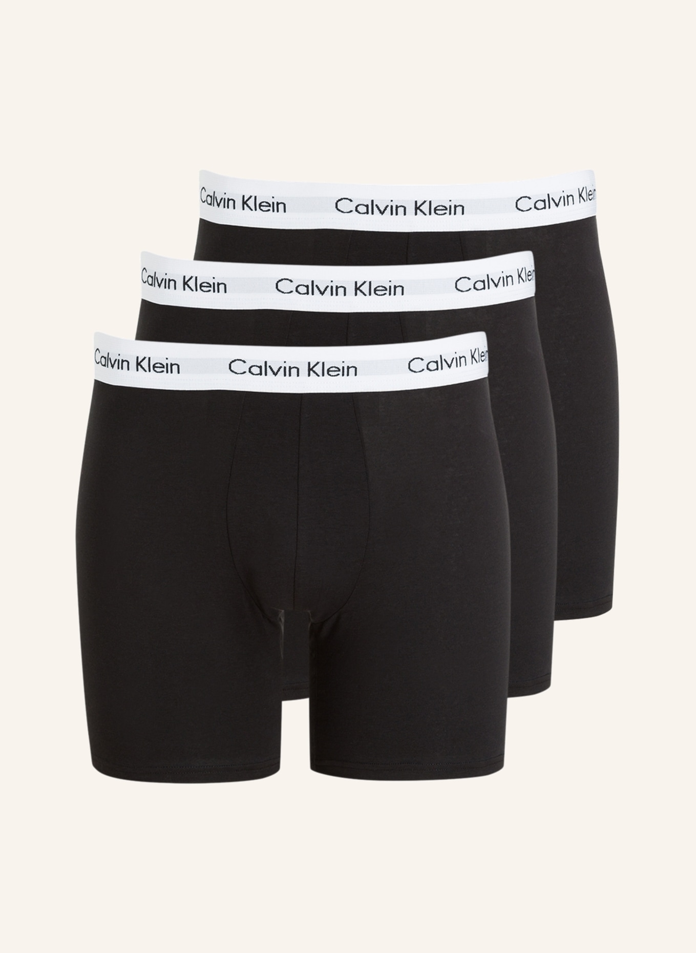 Calvin Klein 3er-Pack Boxershorts COTTON STRETCH, Farbe: SCHWARZ(Bild null)