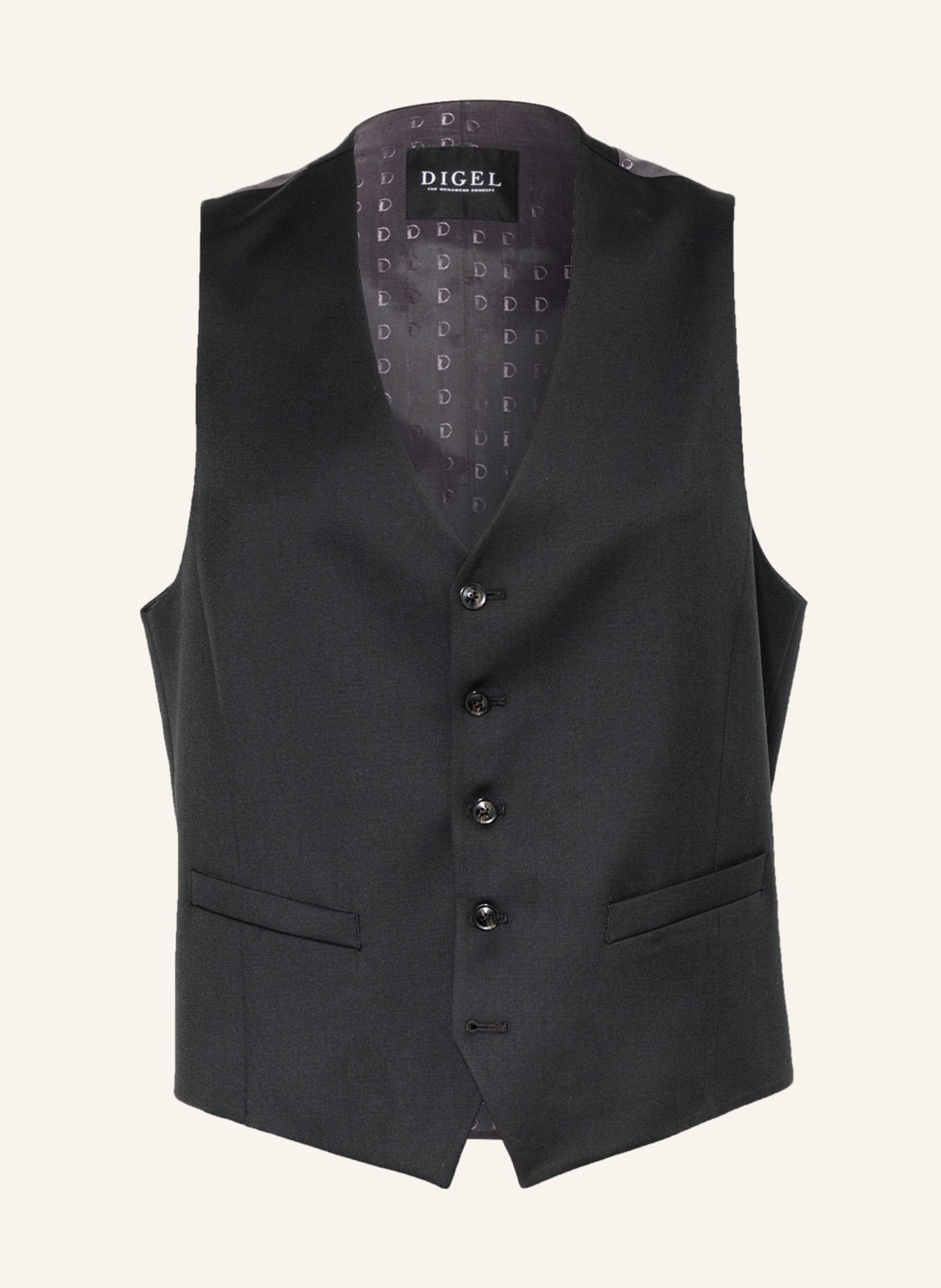 DIGEL Suit vest DAN modern fit, Color: 10 SCHWARZ (Image 1)