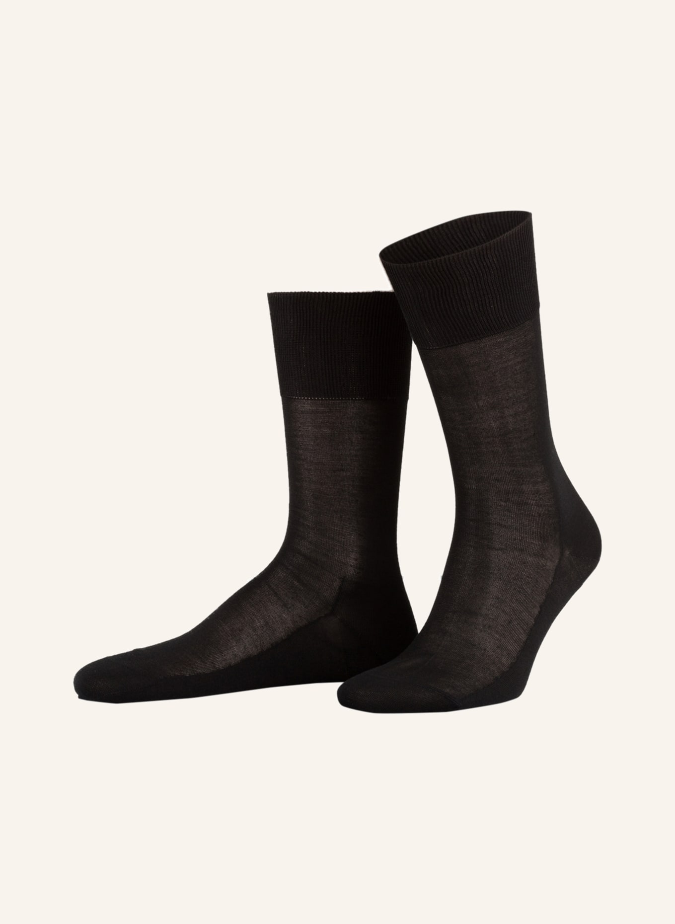 FALKE Ponožky LUXURY NO.4 PURE SILK z hedvábí, Barva: 3000 BLACK (Obrázek 1)
