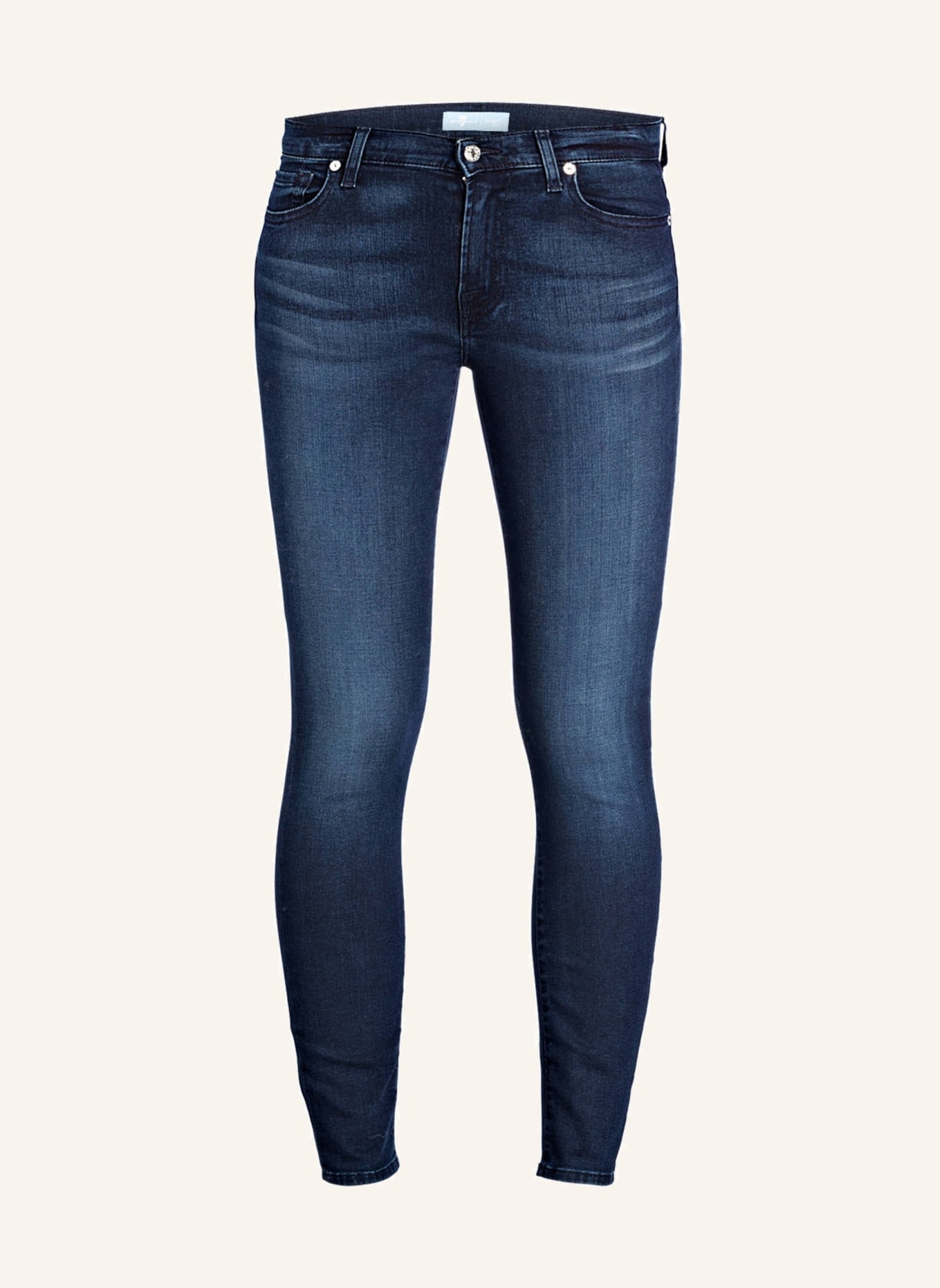 7 for all mankind Cropped-Jeans THE SKINNY CROP, Farbe: UF BAIR PARK AVENUE DARKBLUE (Bild 1)