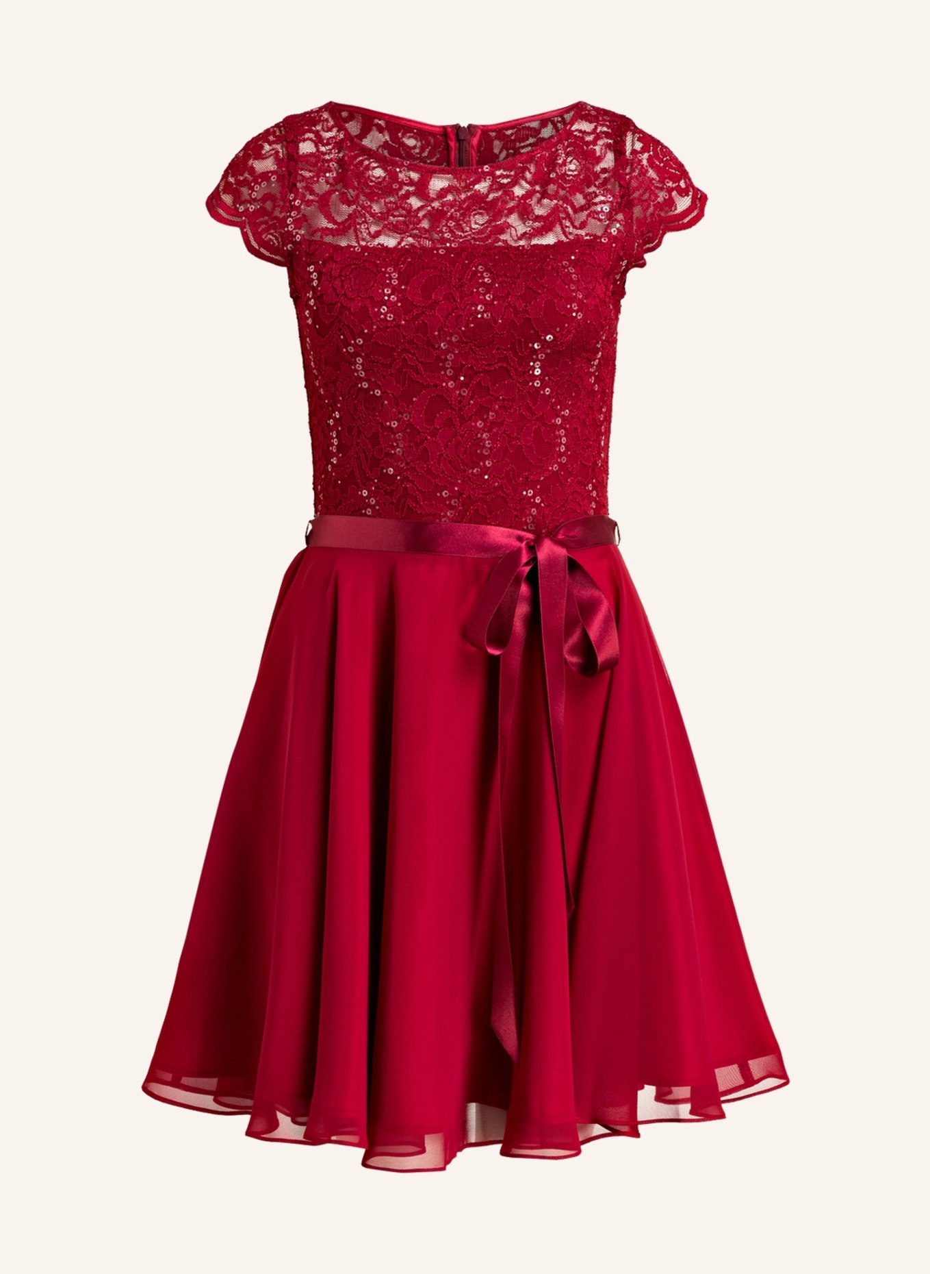 SWING Kleid, Farbe: DUNKELROT (Bild 1)