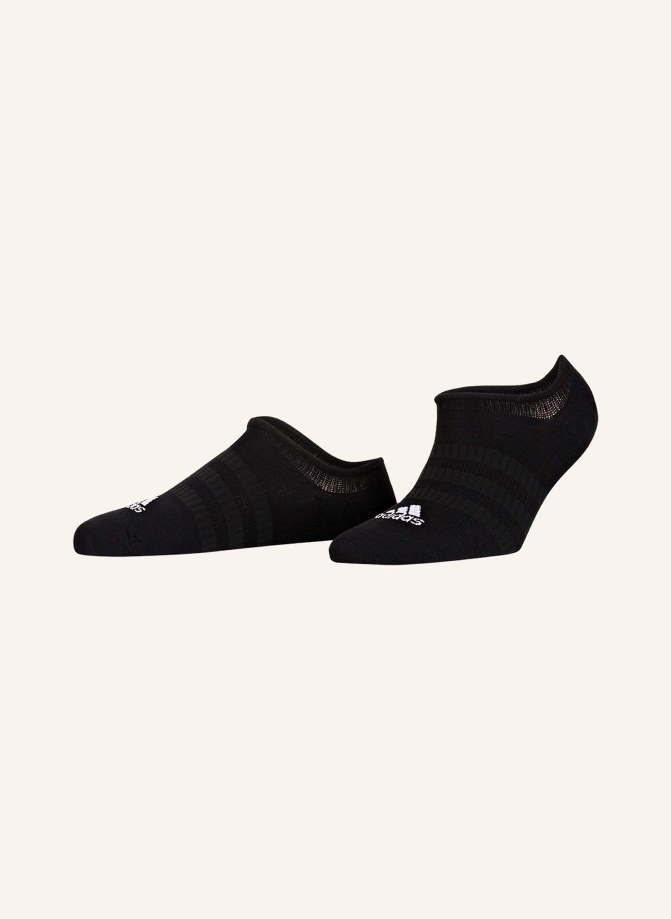 adidas 3-pack sneaker socks LIGHT NOSH, Color: BLACK/BLACK/BLACK	 (Image 1)