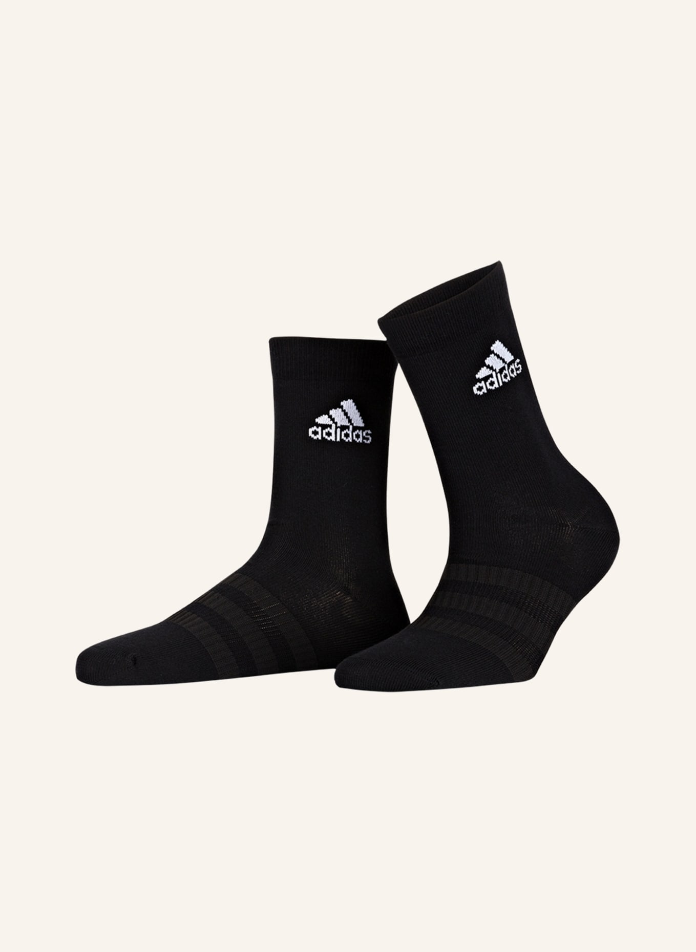 adidas 3-pack socks LIGHT CREW, Color: BLACK/BLACK/BLACK	 (Image 1)