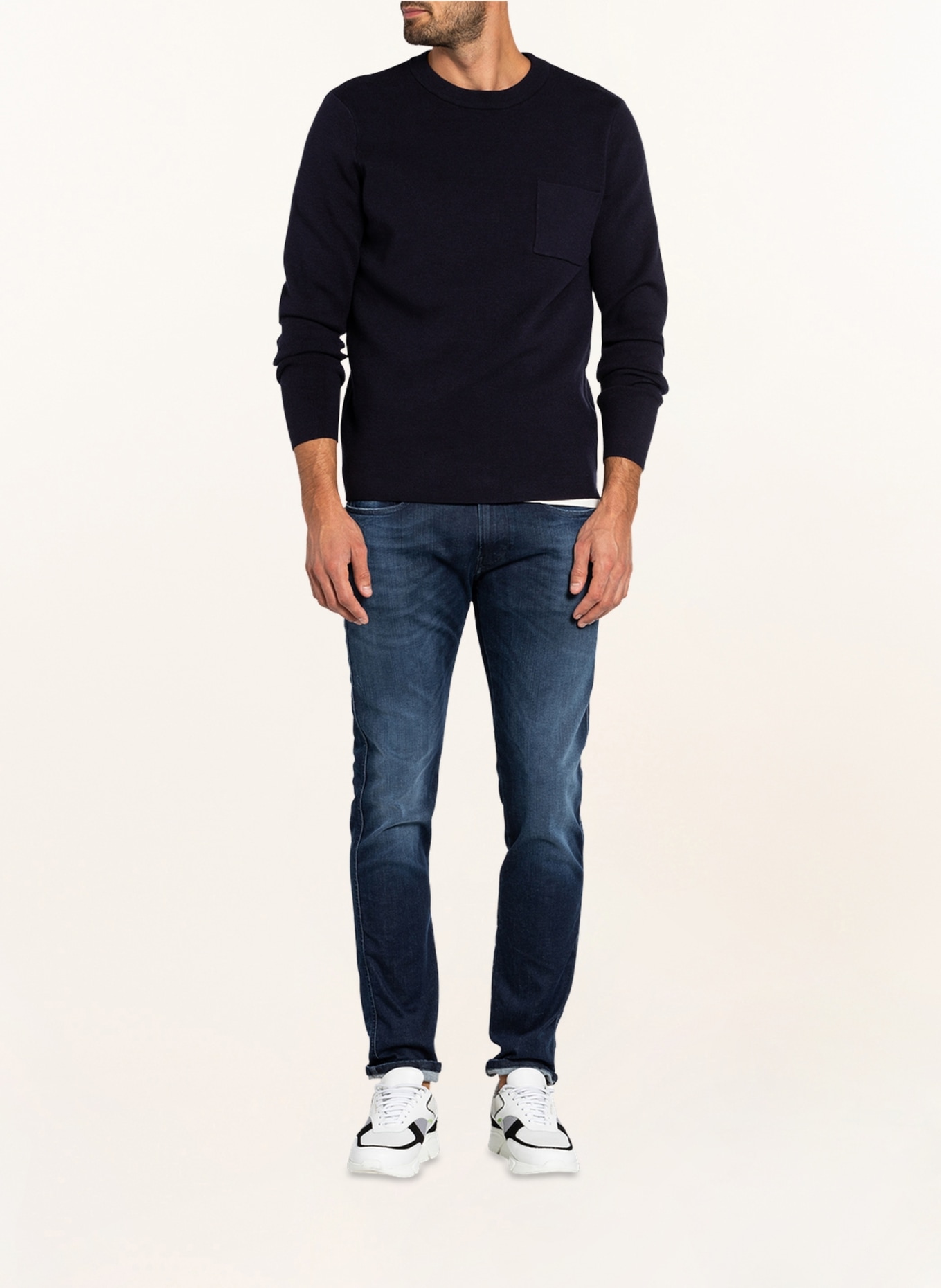 REPLAY Trousers slim fit , Color: DARK BLUE (Image 2)
