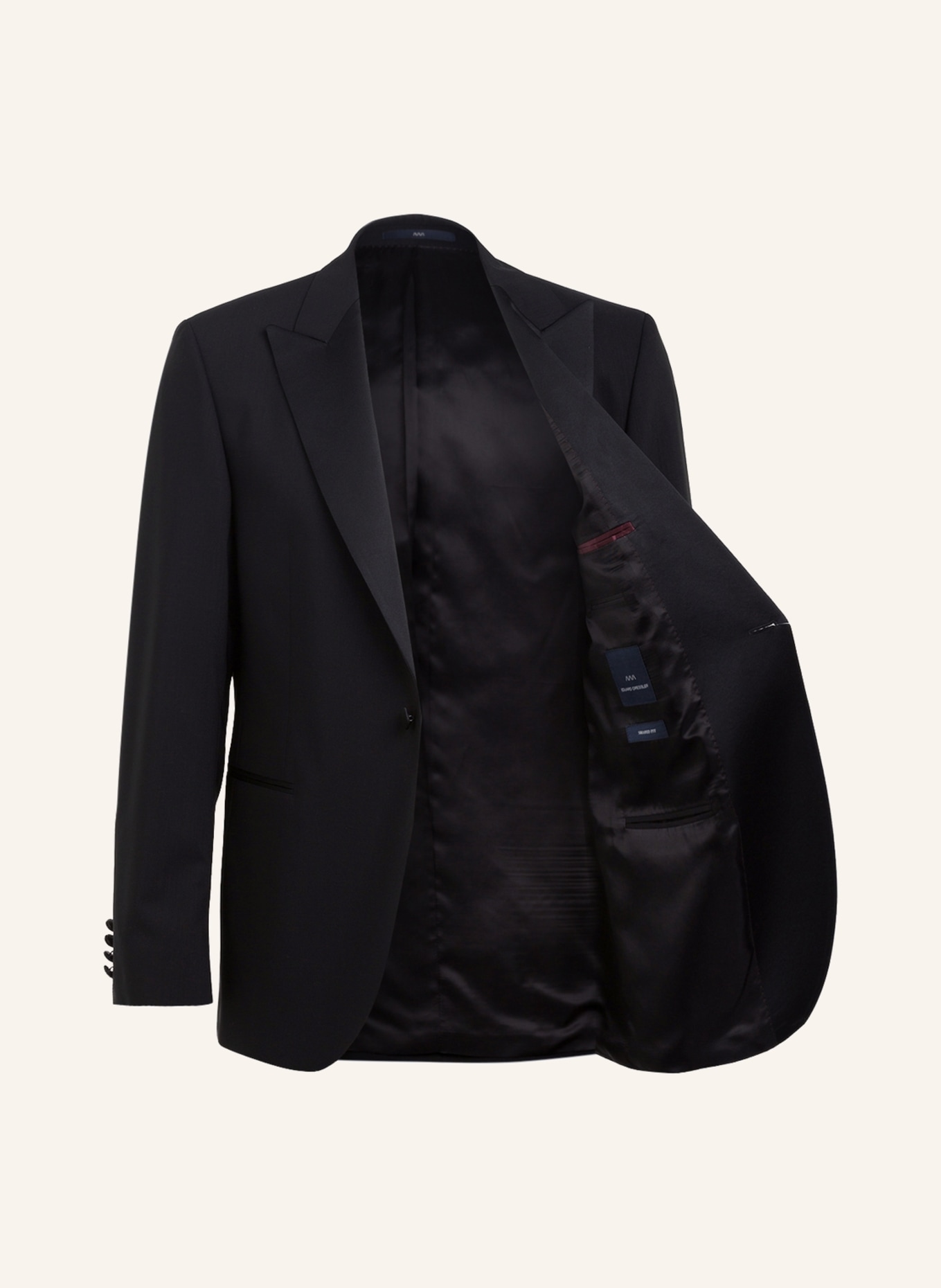 EDUARD DRESSLER Tuxedo jacket regular fit , Color: BLACK (Image 5)