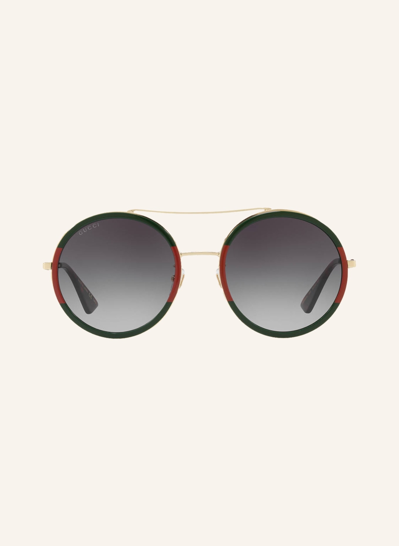 GUCCI Sunglasses GG0061S, Color: 4470J1 - GOLD/ GRAY GRADIENT (Image 2)