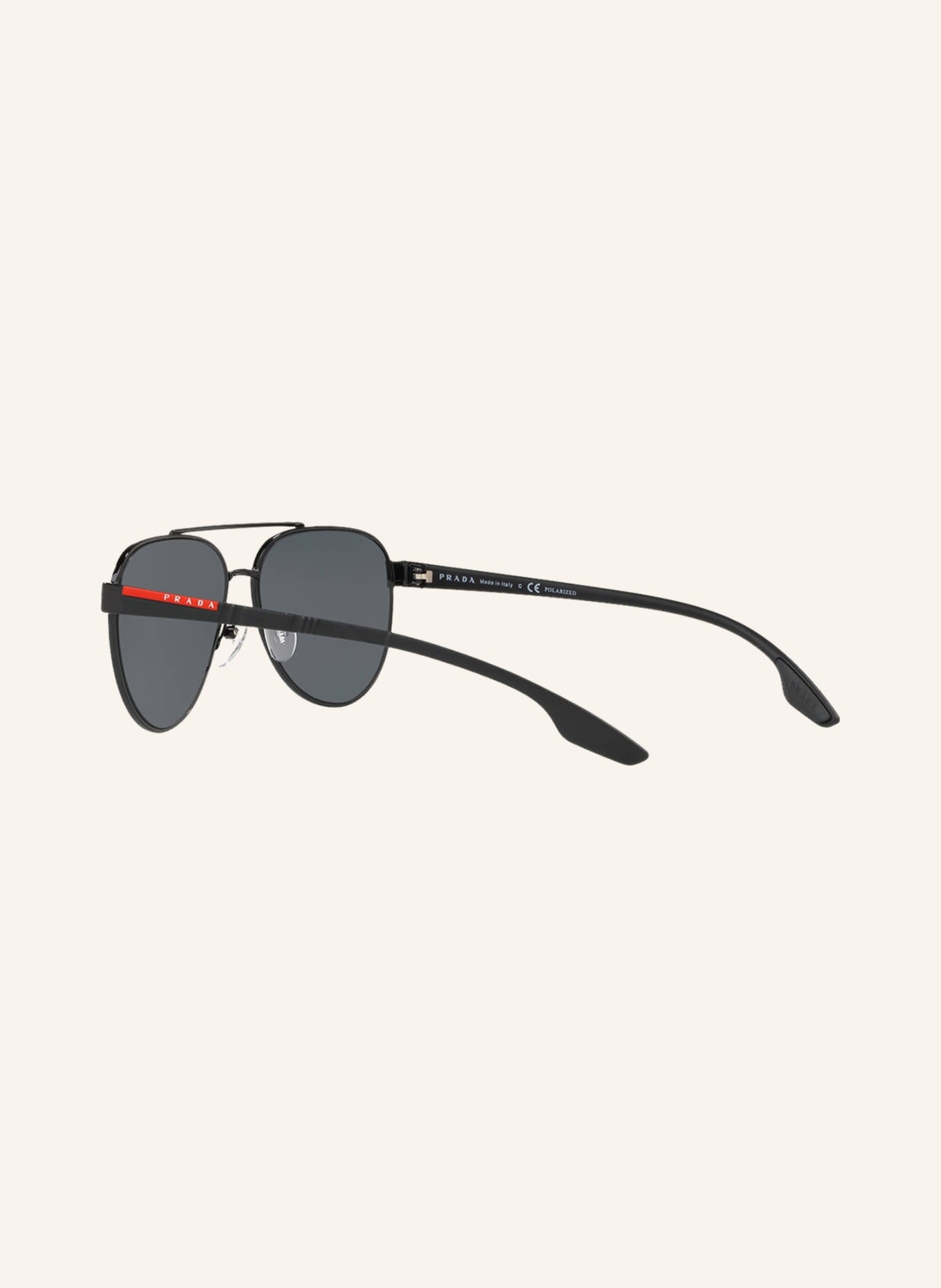 PRADA LINEA ROSSA Sunglasses PS 54TS, Color: 1AB5Z1 - BLACK/ GRAY POLARIZED (Image 4)