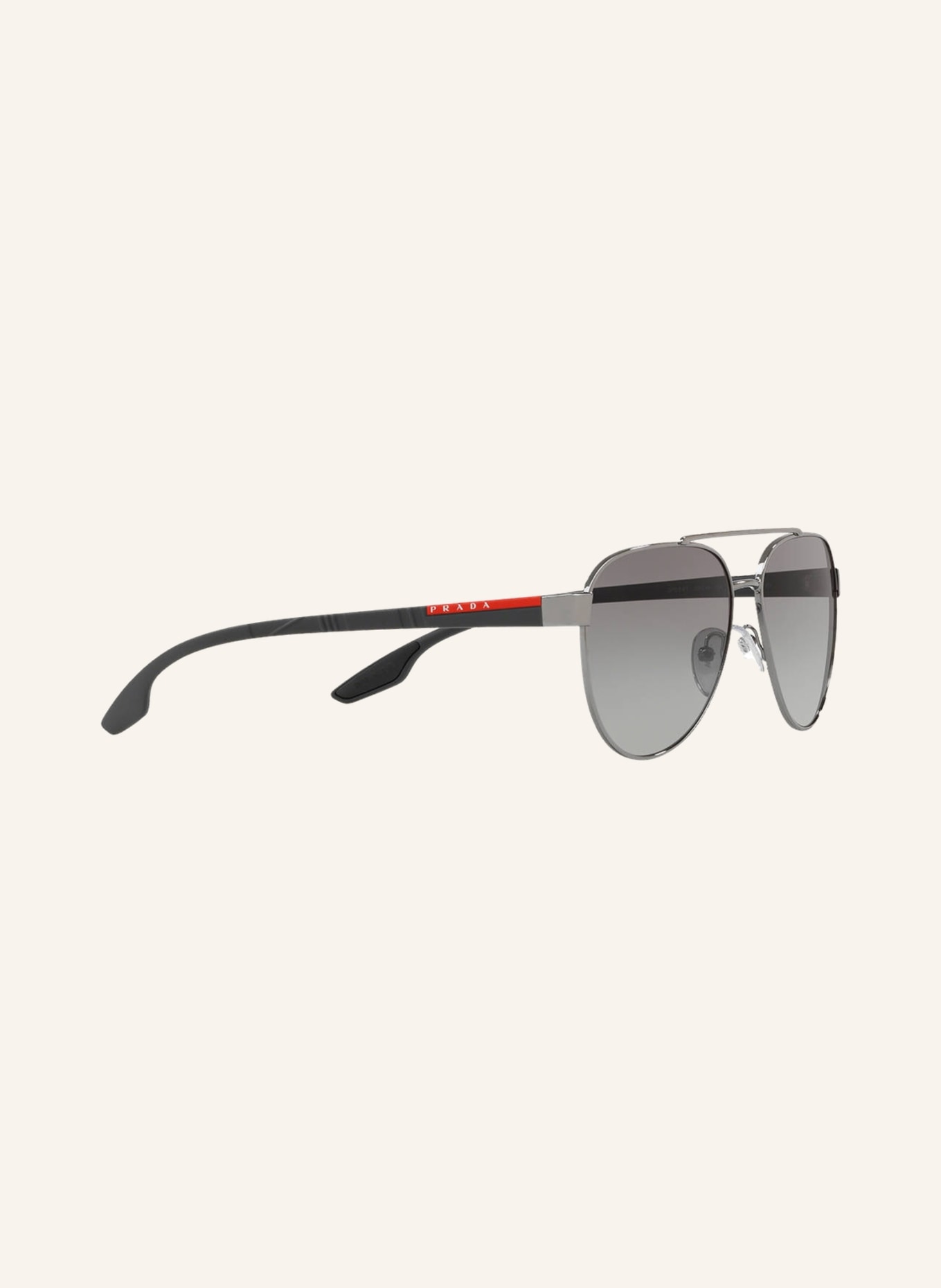 PRADA LINEA ROSSA Sonnenbrille PS 54TS: 5AV3M1 - SILBER/ GRAU VERLAUF