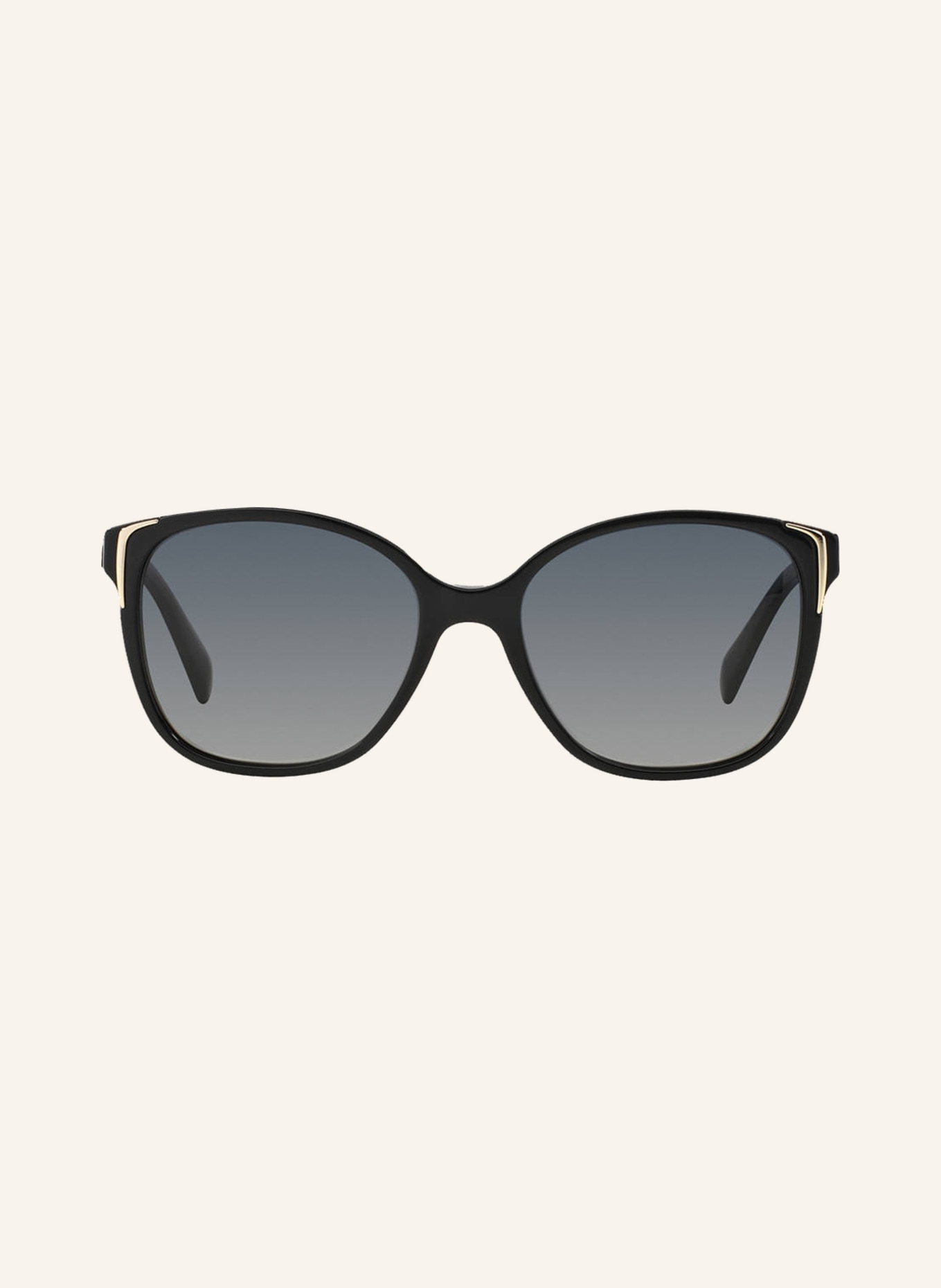 PRADA Sunglasses PR 01OS , Color: 1AB5W1 - BLACK/GRAY POLARIZED (Image 2)