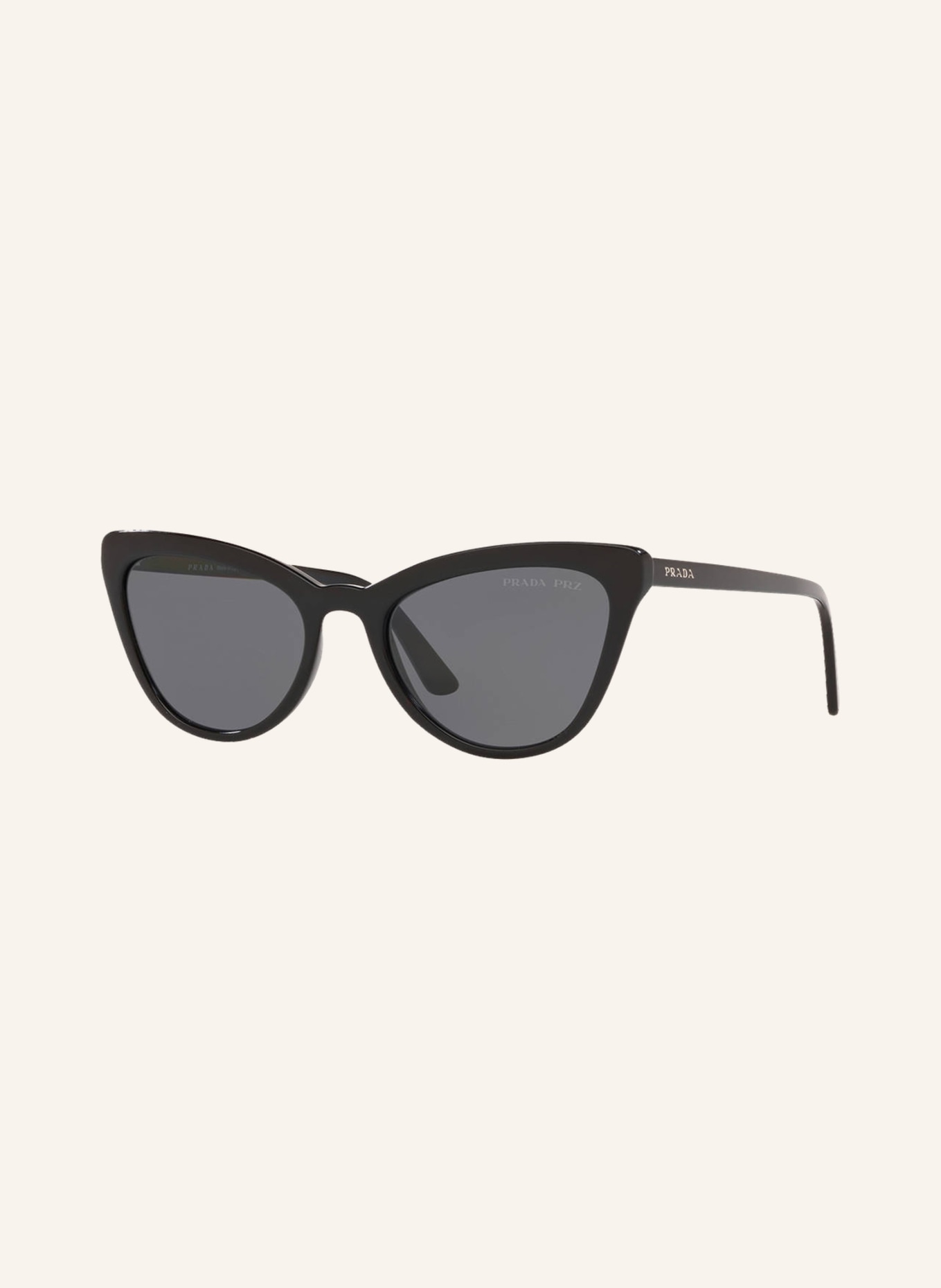 PRADA Sunglasses PR 01VS, Color: 1AB5Z1 - BLACK/GRAY POLARIZED (Image 1)