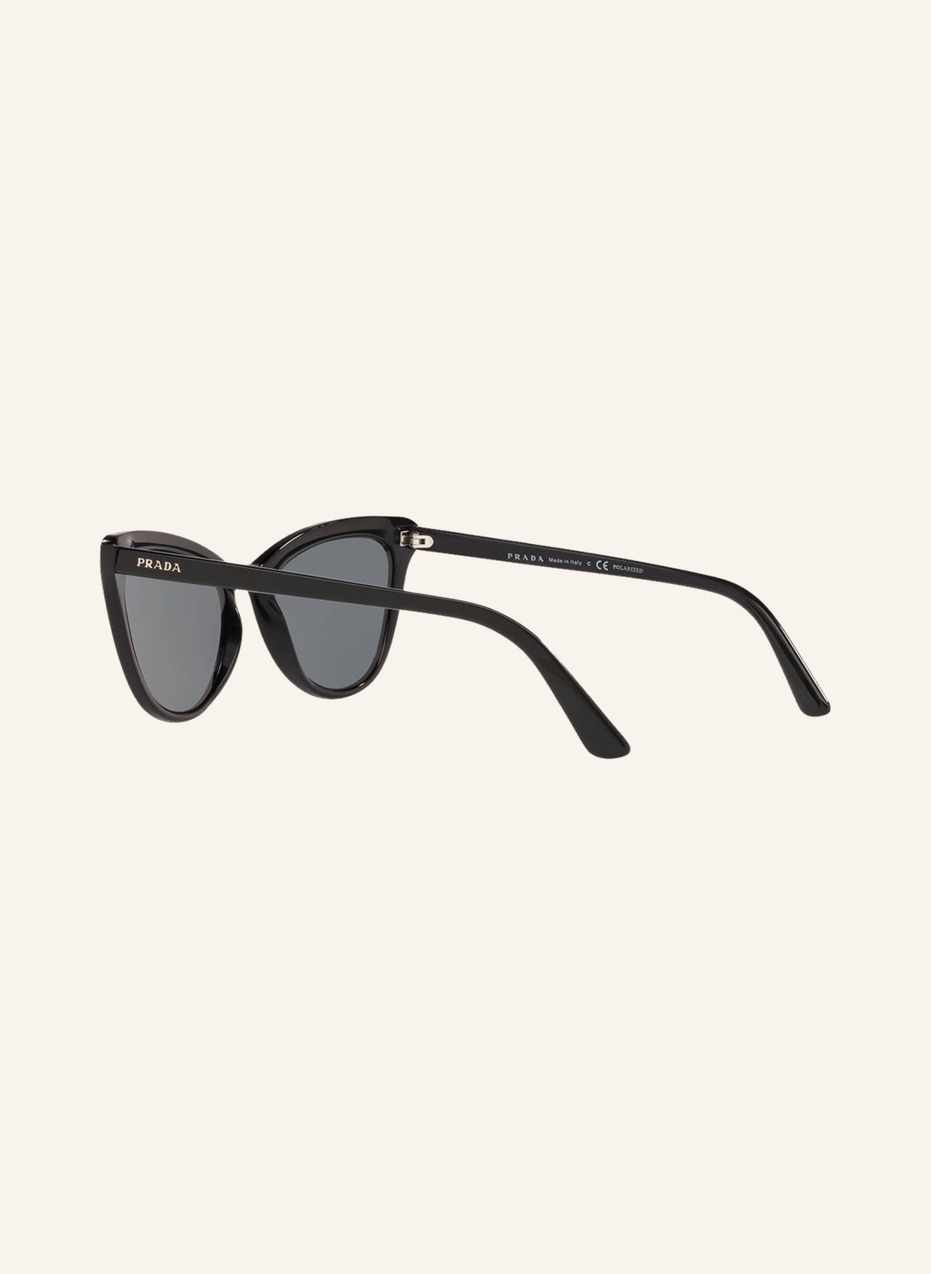 PRADA Sunglasses PR 01VS, Color: 1AB5Z1 - BLACK/GRAY POLARIZED (Image 4)