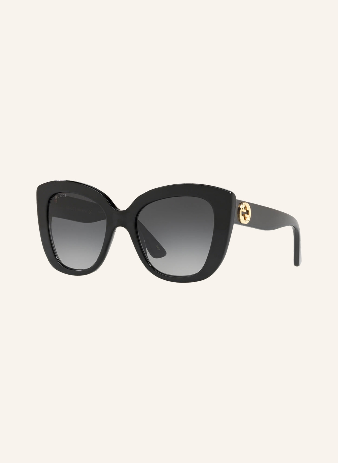 GUCCI Sunglasses GC001150, Color: 1330L3 - BLACK SHINY (Image 1)