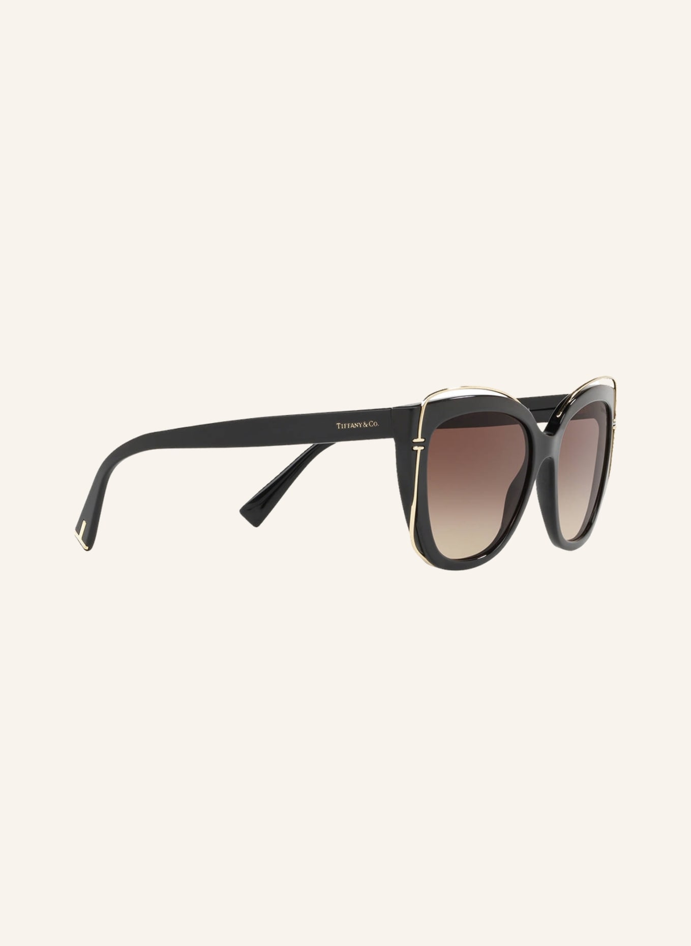 TIFFANY & Co. Sonnenbrille TF4148: 80013B - SCHWARZ/ BRAUN VERLAUF