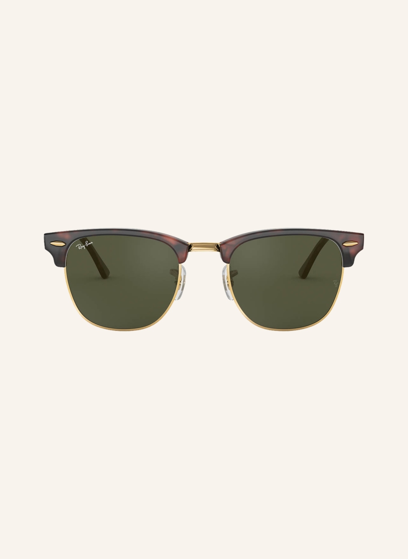Ray-Ban Sunglasses RB3016 CLUBMASTER, Color: W0366 - HAVANA/GOLD/DARK GREEN (Image 2)