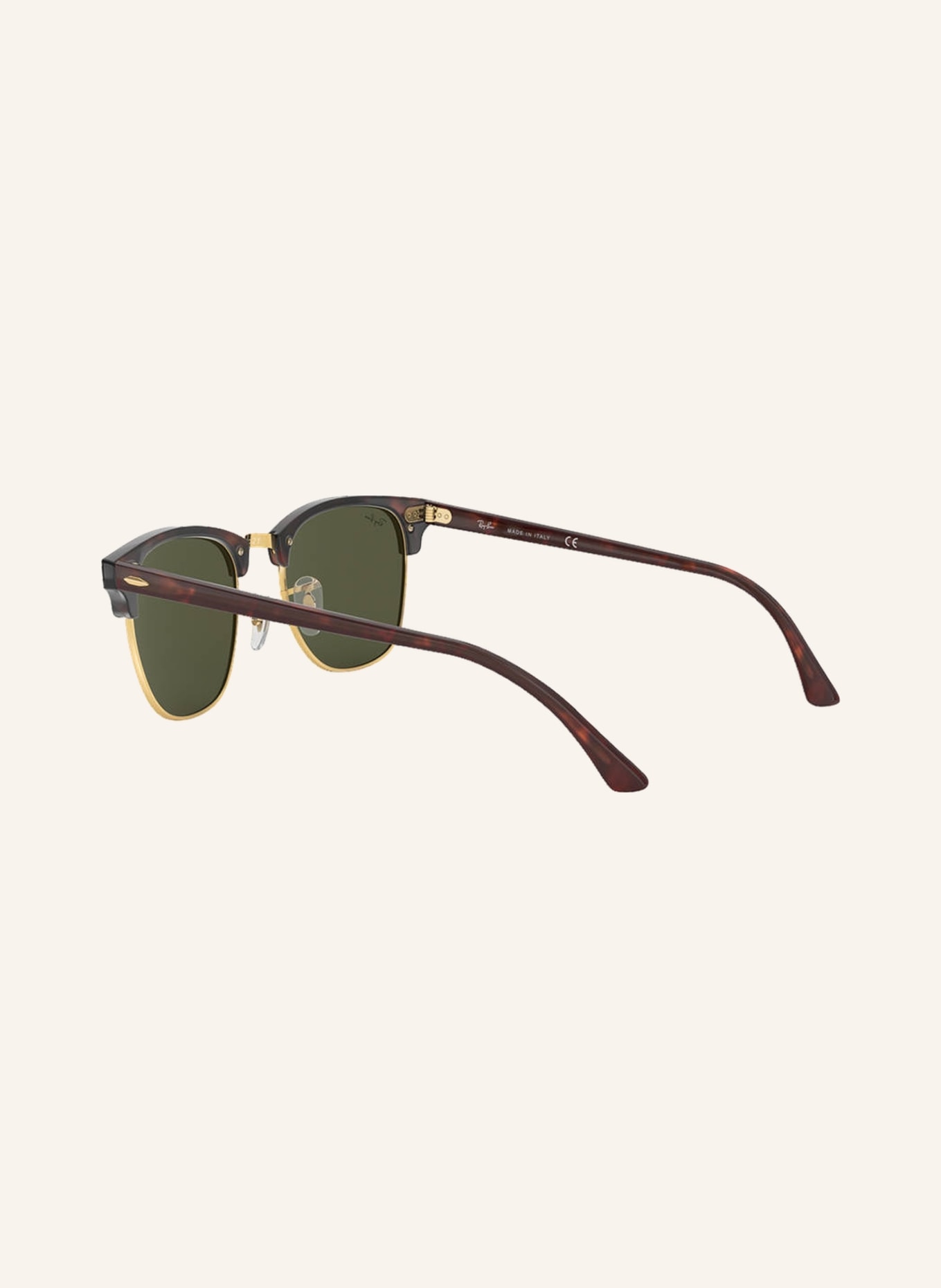 Ray-Ban Sunglasses RB3016 CLUBMASTER, Color: W0366 - HAVANA/GOLD/DARK GREEN (Image 4)