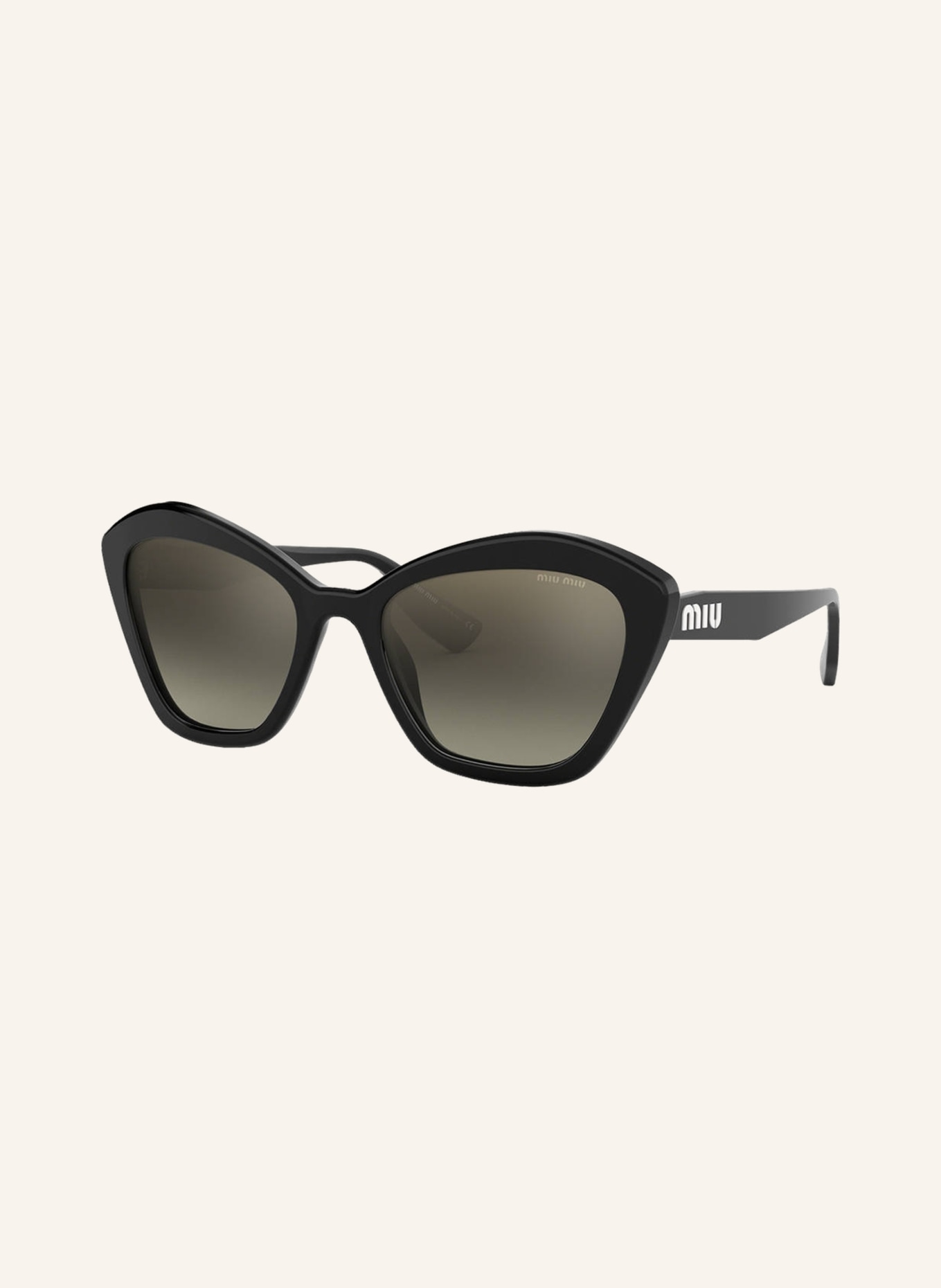 MIU MIU Sunglasses MU 05US, Color: 1AB5O0 - BLACK/ GRAY GRADIENT (Image 1)