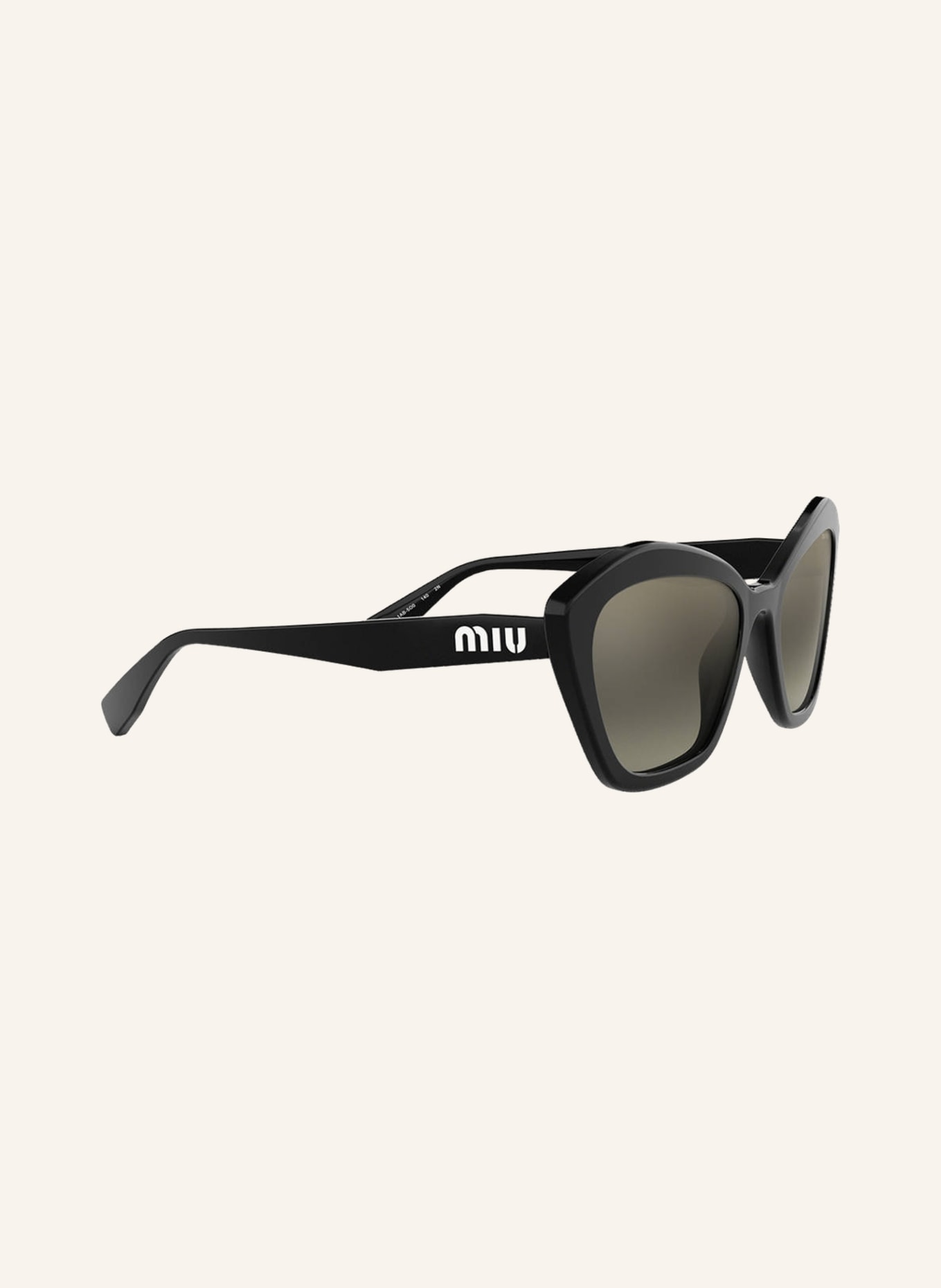 MIU MIU Okulary przeciwsłoneczne MU 05US, Kolor: 1AB5O0 - CZARNY/ SZARY GRADIENT (Obrazek 3)
