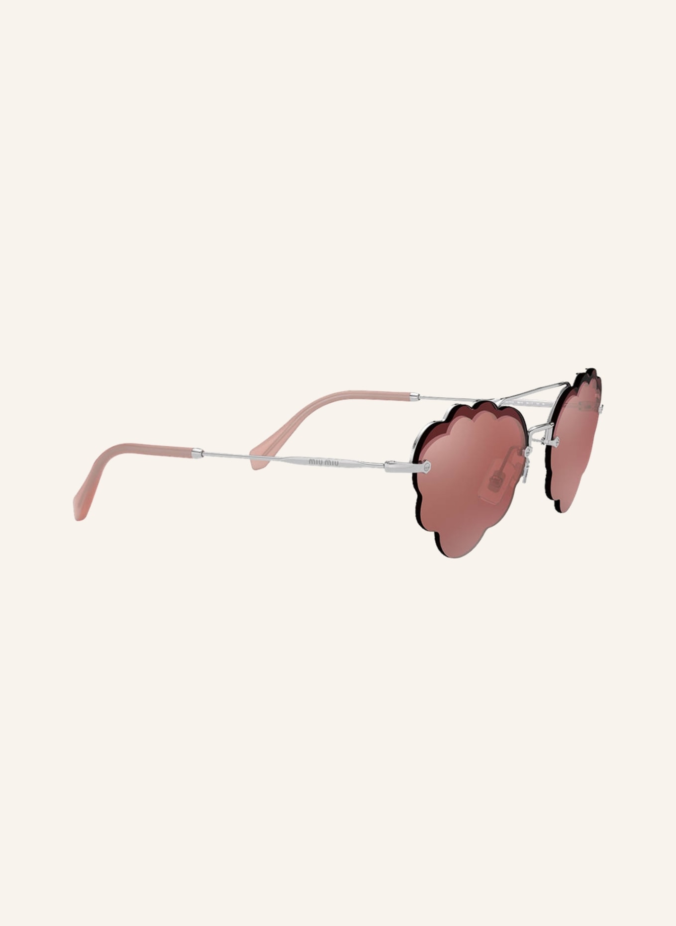 MIU MIU Sunglasses MU 57US, Color: 1BC177 - SILVER/ RED (Image 3)