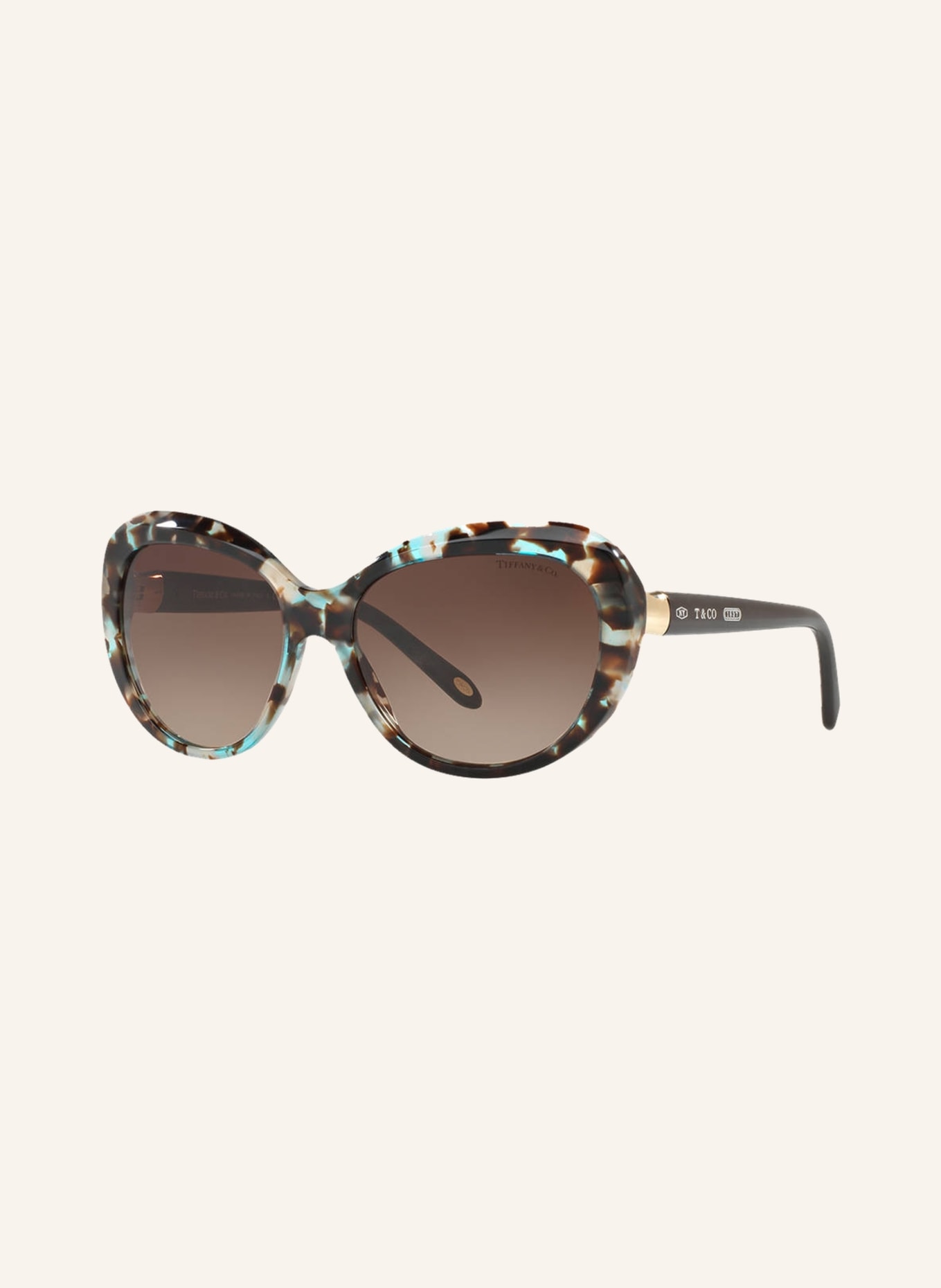 TIFFANY & Co. Sunglasses TF4122, Color: 82153B - HAVANA/ BROWN GRADIENT (Image 1)