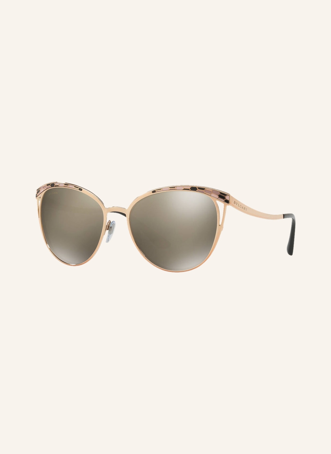 BVLGARI Sunglasses BV 6083, Color: 20145A - GOLD/LIGHT BROWN MIRRORED (Image 1)