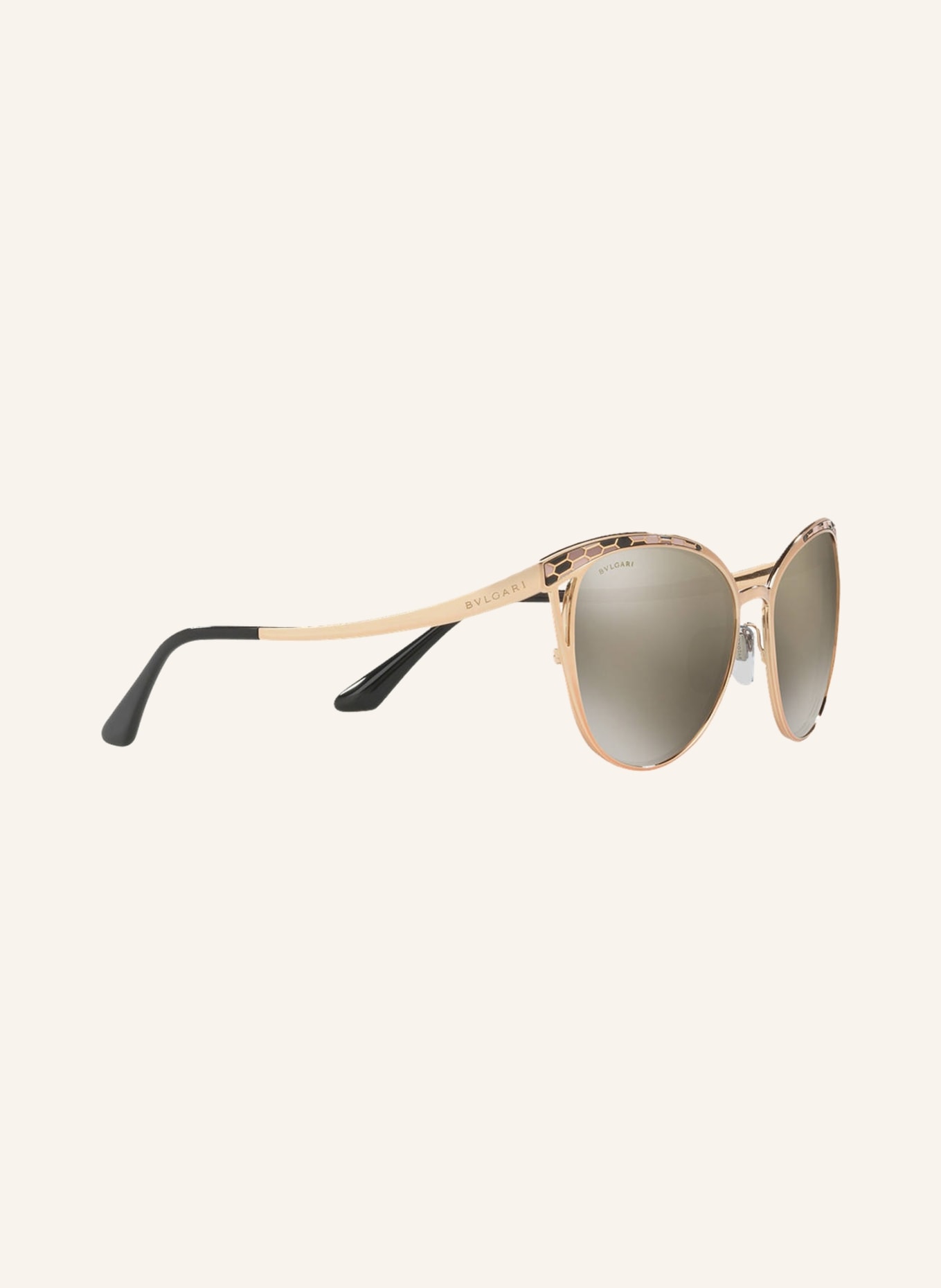BVLGARI Sunglasses BV 6083, Color: 20145A - GOLD/LIGHT BROWN MIRRORED (Image 3)