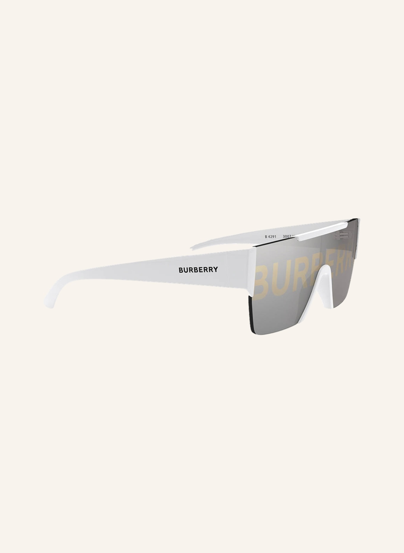 BURBERRY Sunglasses BE4291 , Color: 3007/H - WHITE/ GRAY MIRRORED (Image 3)