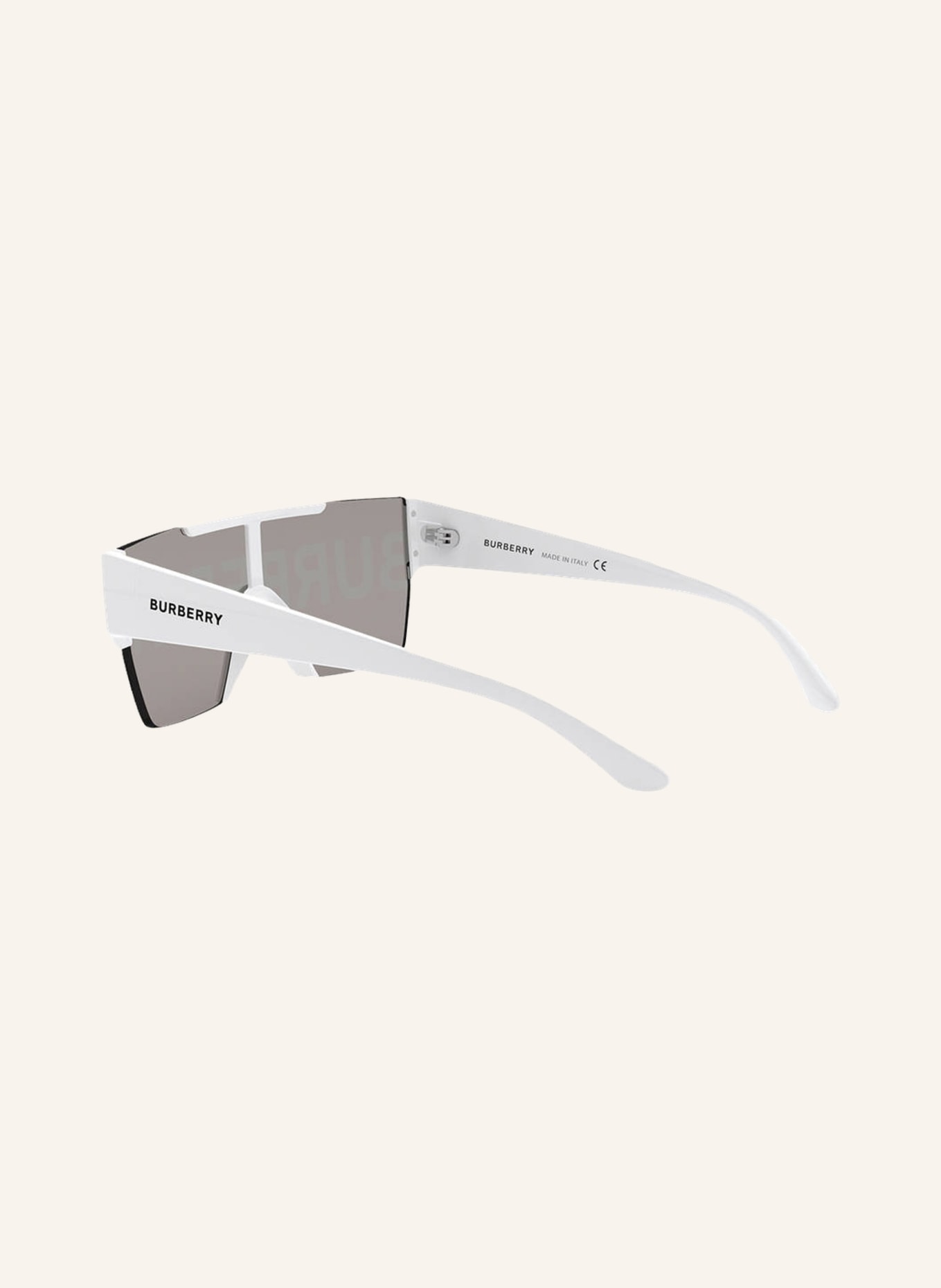 BURBERRY Sunglasses BE4291 , Color: 3007/H - WHITE/ GRAY MIRRORED (Image 4)