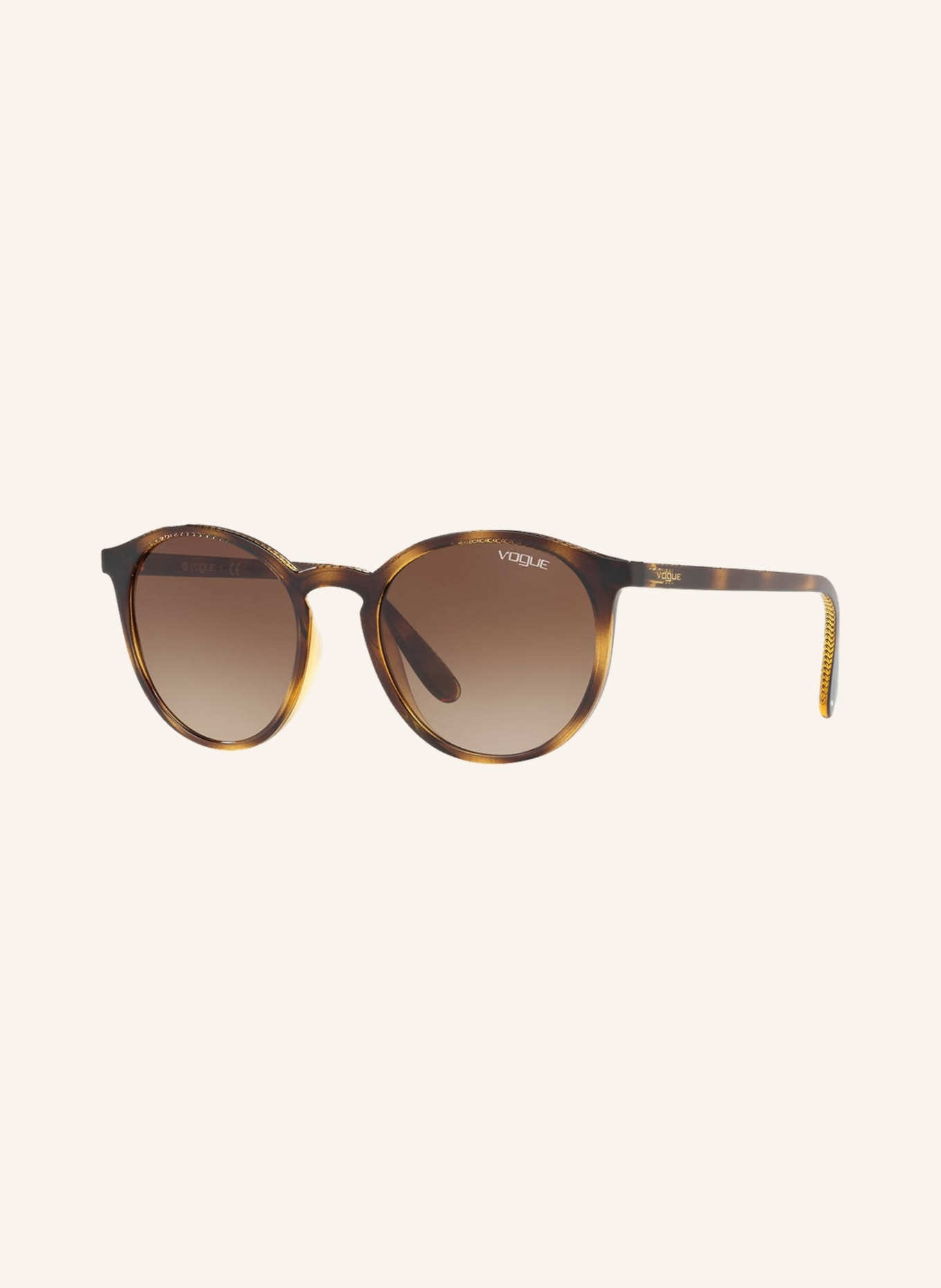 VOGUE Sunglasses 0VO5215S, Color: W65613 HAVANA/ BROWN GRADIENT (Image 1)