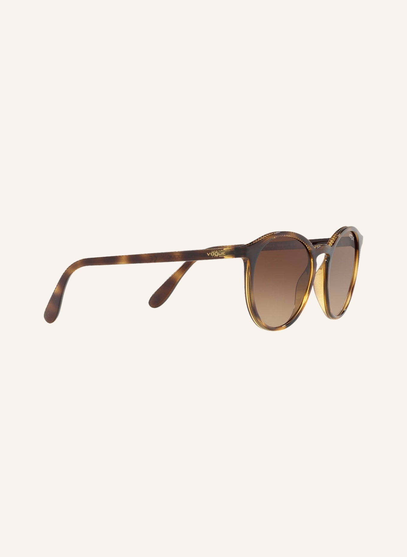 VOGUE Sunglasses 0VO5215S, Color: W65613 HAVANA/ BROWN GRADIENT (Image 3)