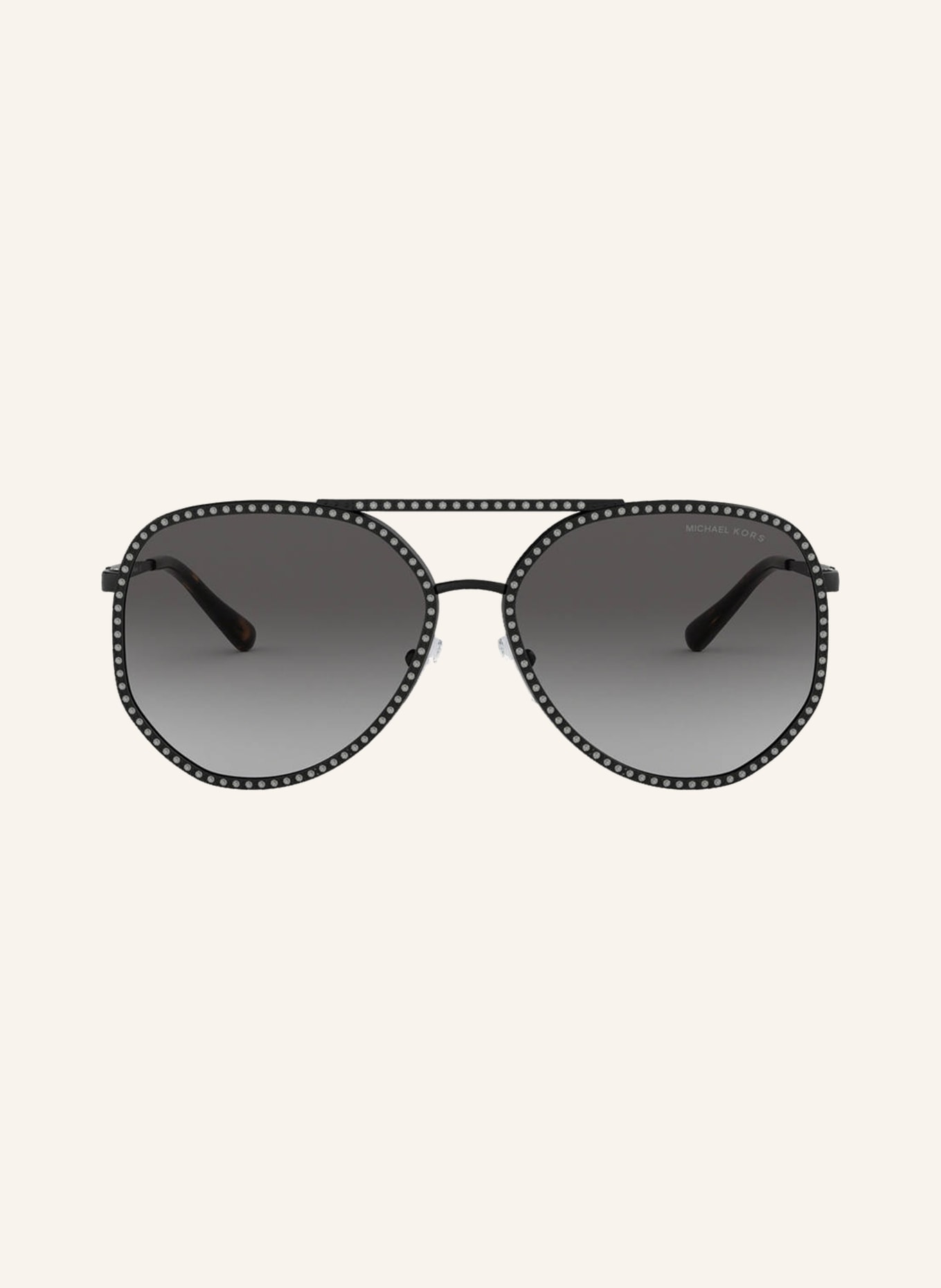 MICHAEL KORS Sunglasses MK-1039B with decorative gem trim , Color: 106111 - MATTE BLACK/ GRAY GRADIENT (Image 2)