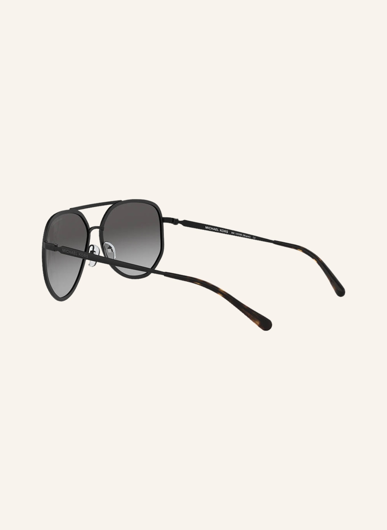 MICHAEL KORS Sunglasses MK-1039B with decorative gem trim , Color: 106111 - MATTE BLACK/ GRAY GRADIENT (Image 4)