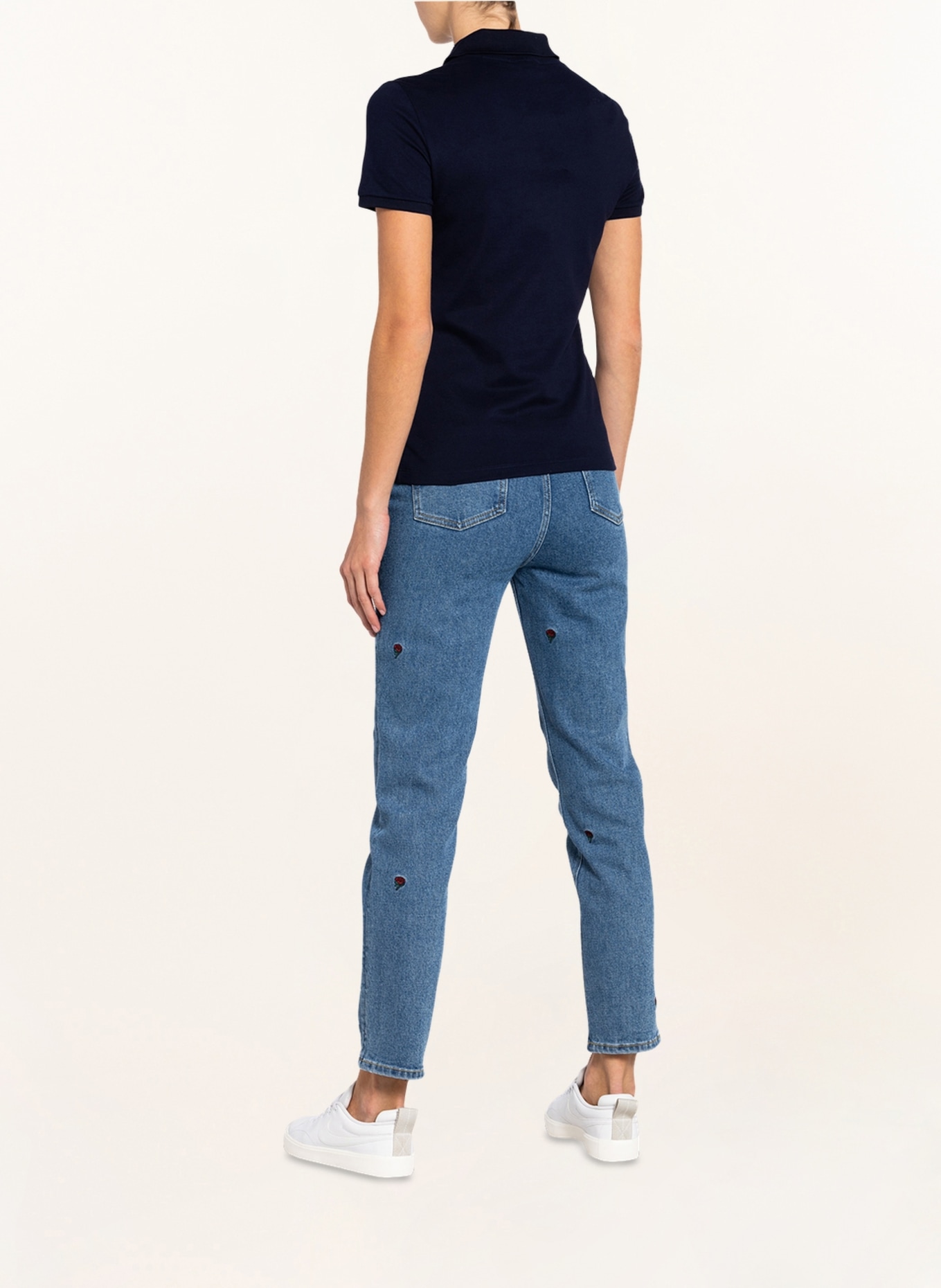 LACOSTE Piqué-Poloshirt Slim Fit, Farbe: NAVY (Bild 3)