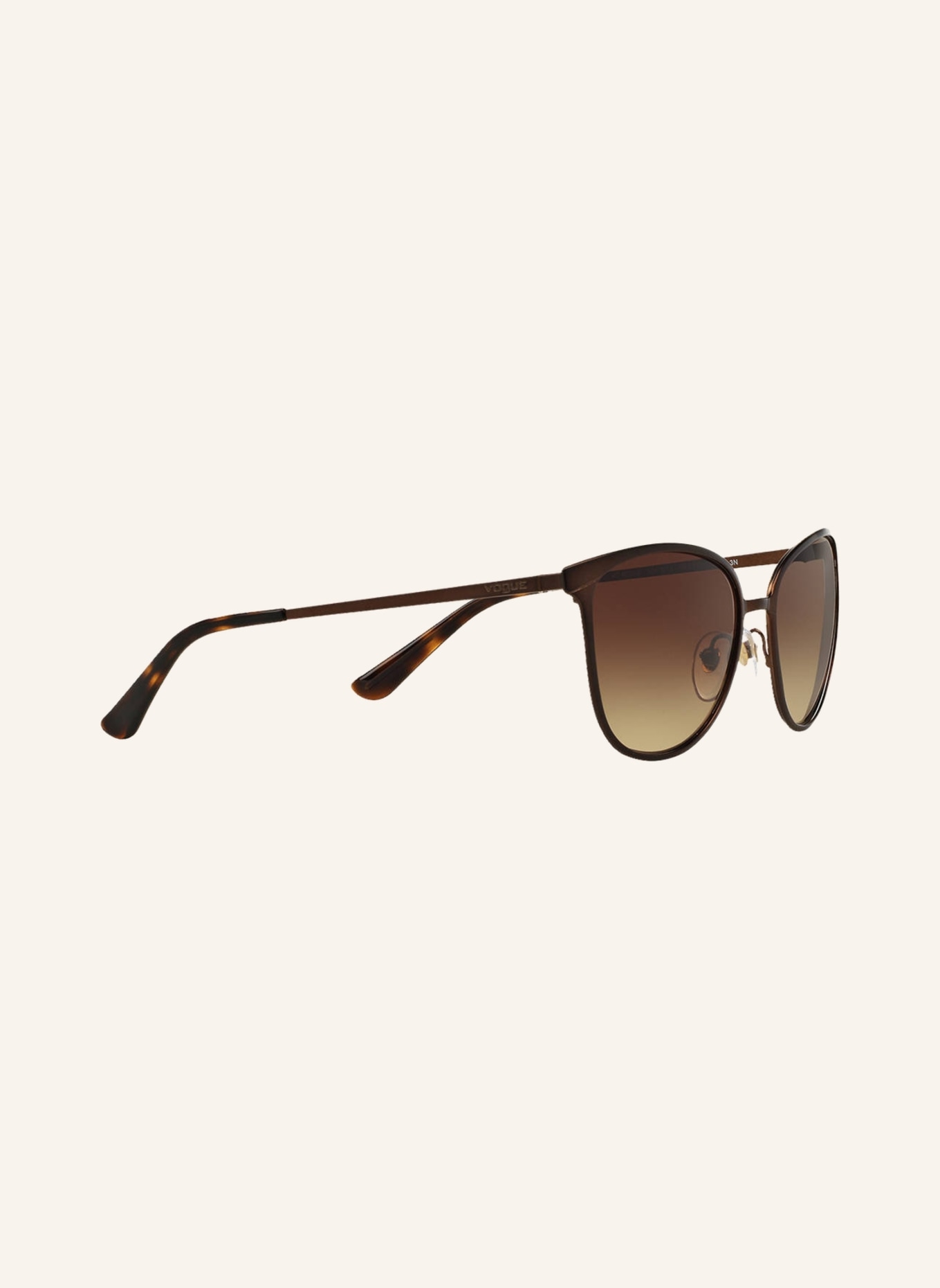 VOGUE Sunglasses VO4002S, Color: 934S13 - MATTE DARK BROWN/ BROWN GRADIENT (Image 3)