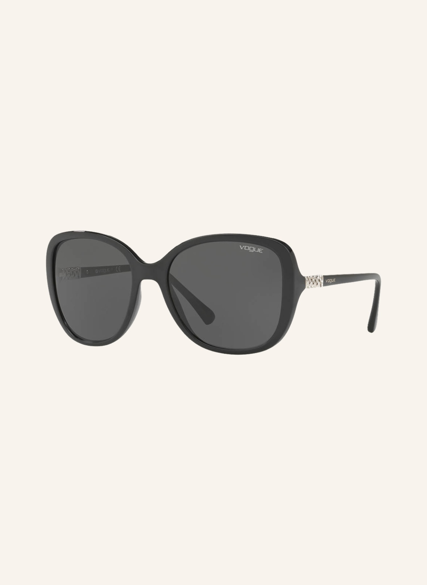 VOGUE Sunglasses VO5154SB with decorative gem trim , Color: W44/87 - BLACK/ GRAY (Image 1)