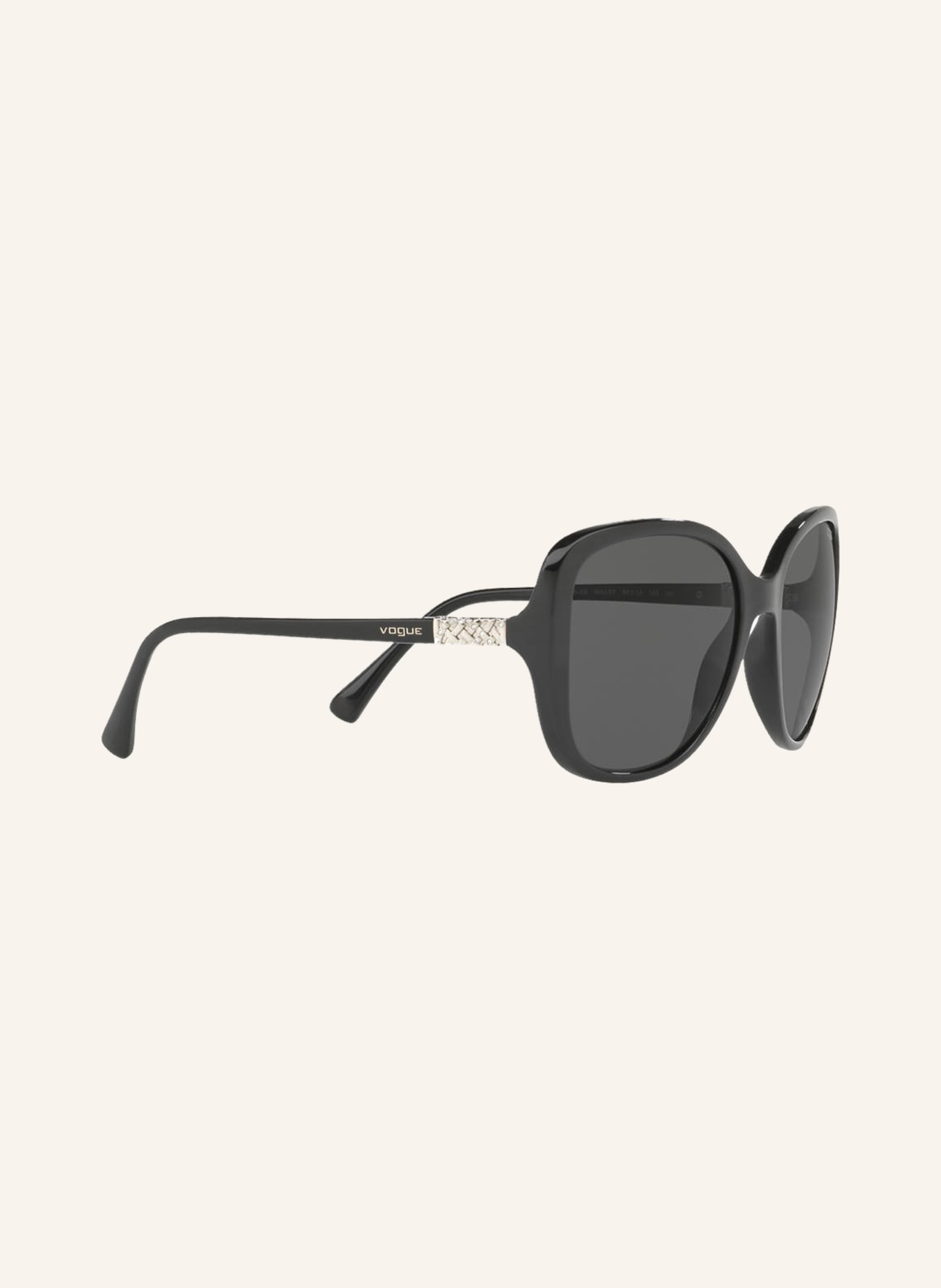 VOGUE Sunglasses VO5154SB with decorative gem trim , Color: W44/87 - BLACK/ GRAY (Image 3)