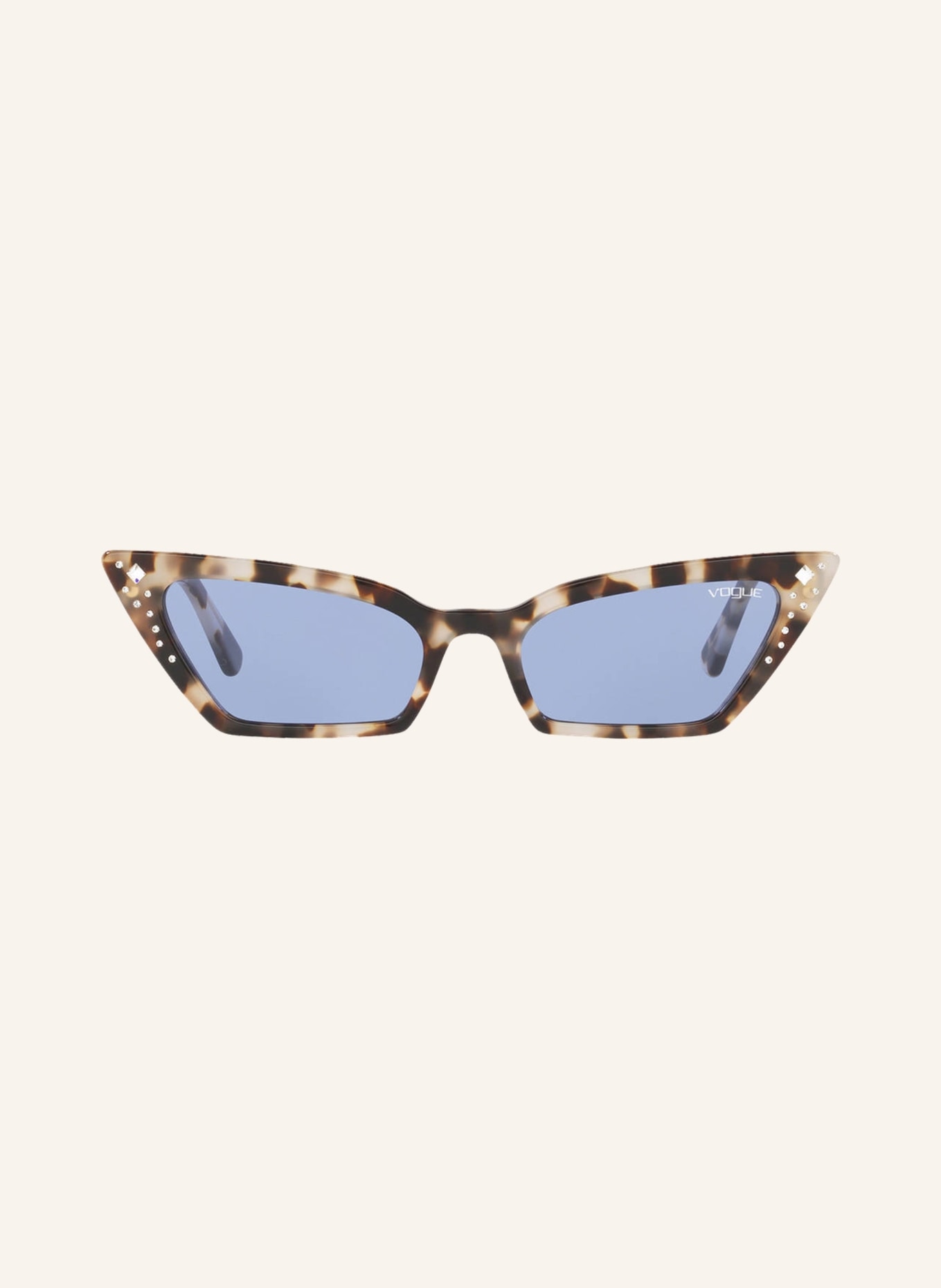 VOGUE Sunglasses 0VO5282SB with decorative gem trim , Color: 272276 – HAVANA/BLUE (Image 2)