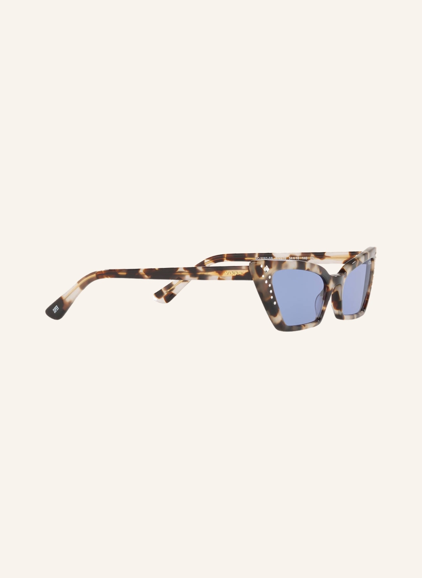 VOGUE Sunglasses 0VO5282SB with decorative gem trim , Color: 272276 – HAVANA/BLUE (Image 3)