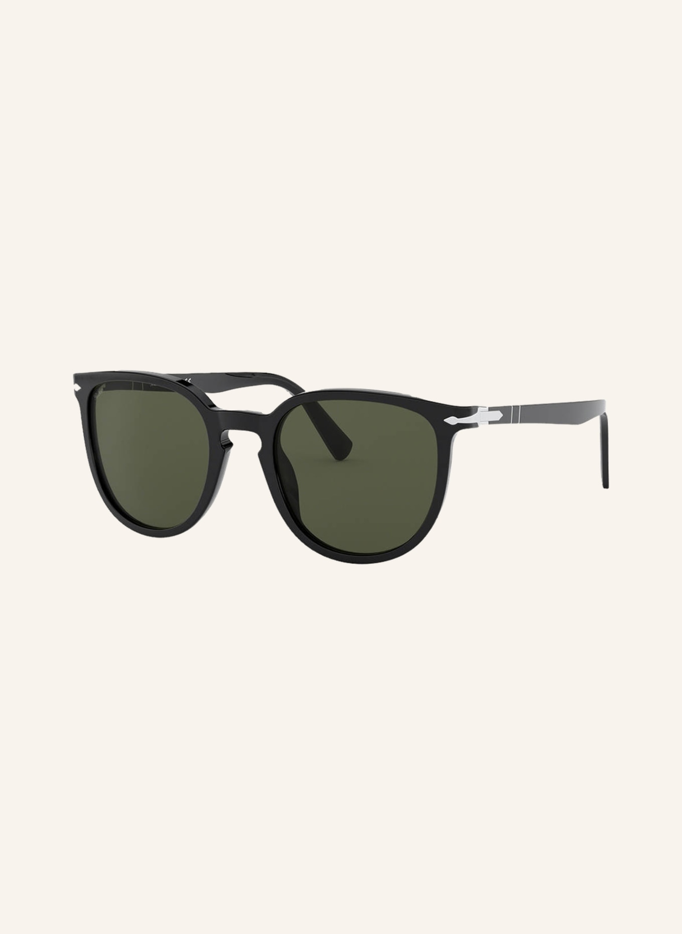 Persol Sunglasses PO3226S, Color: 95/31 - BLACK/GREEN (Image 1)