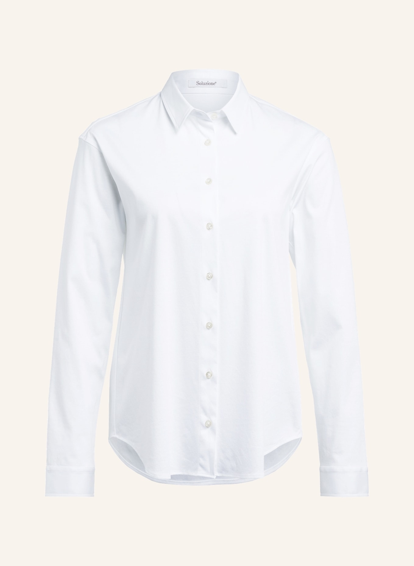 Soluzione Shirt blouse made of jersey, Color: WHITE (Image 1)